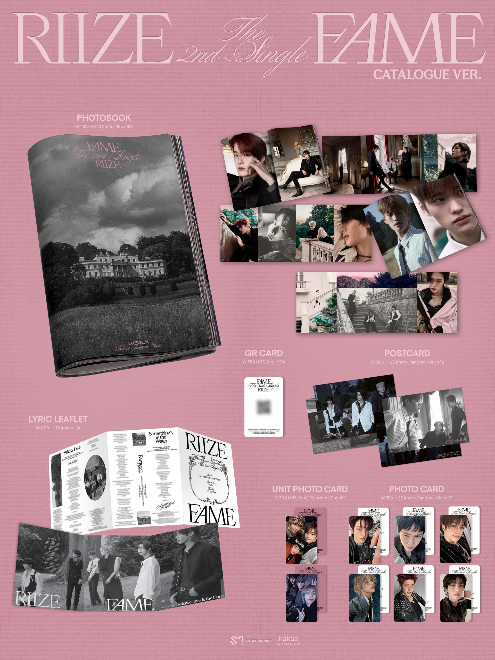 RIIZE - 2nd Single Album [Fame] (Catalogue Ver.) (SMART ALBUM)