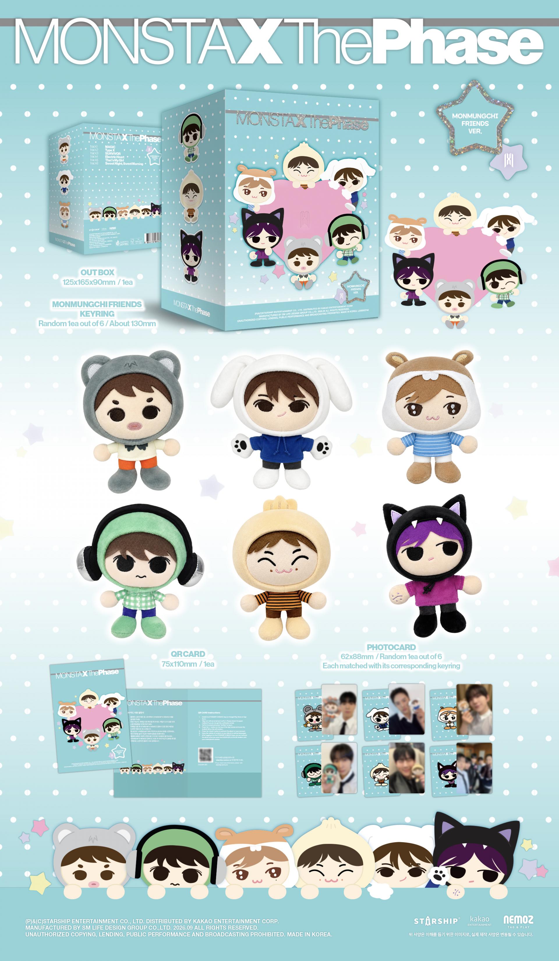 MONSTA X - EP Album [The Phase] (MONMUNGCHI FRIENDS Ver.) (Limited Edition) (Random Ver.)