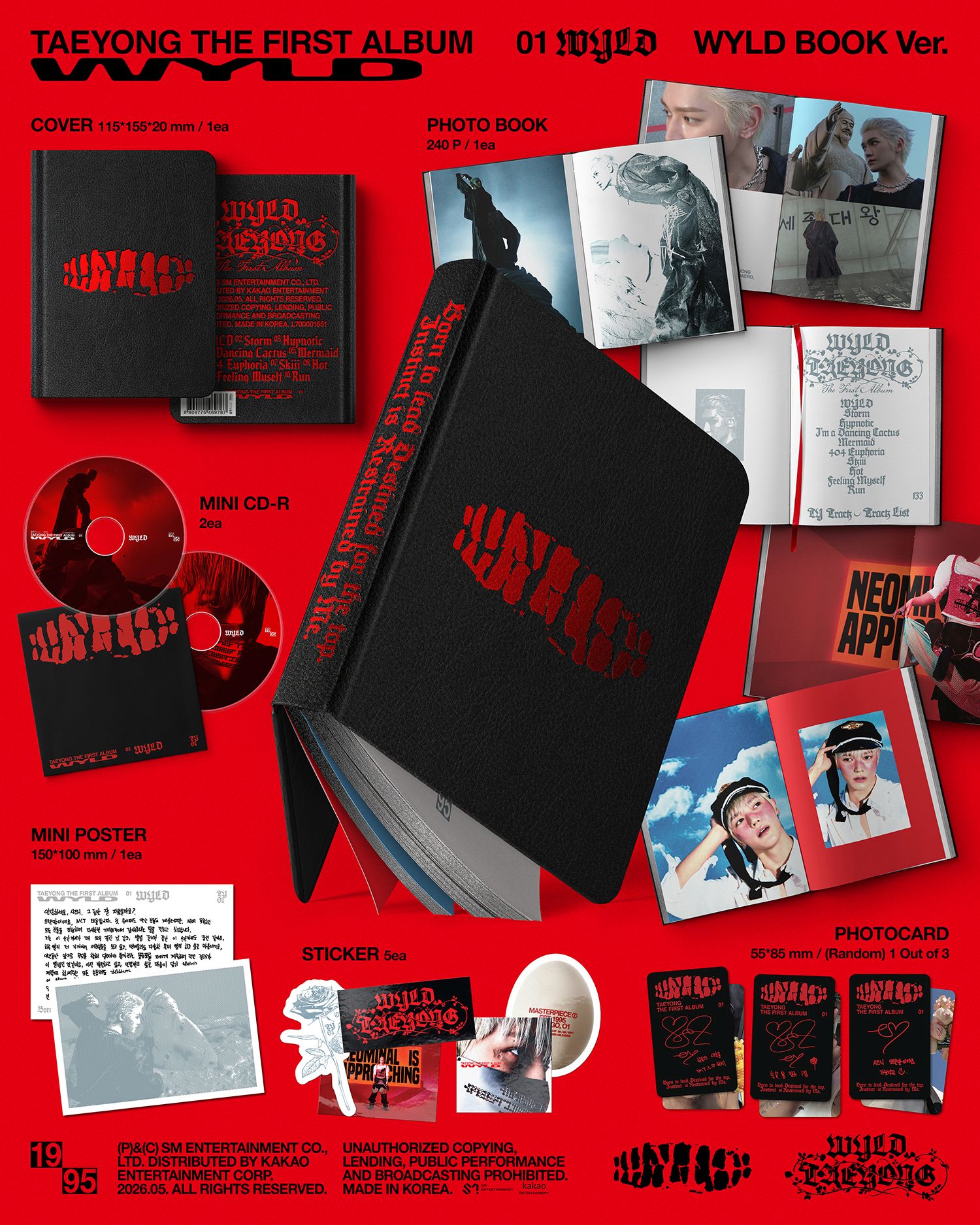 (PRE-ORDER) TAEYONG - 1st Album [WYLD] (Jewel Case Ver.)