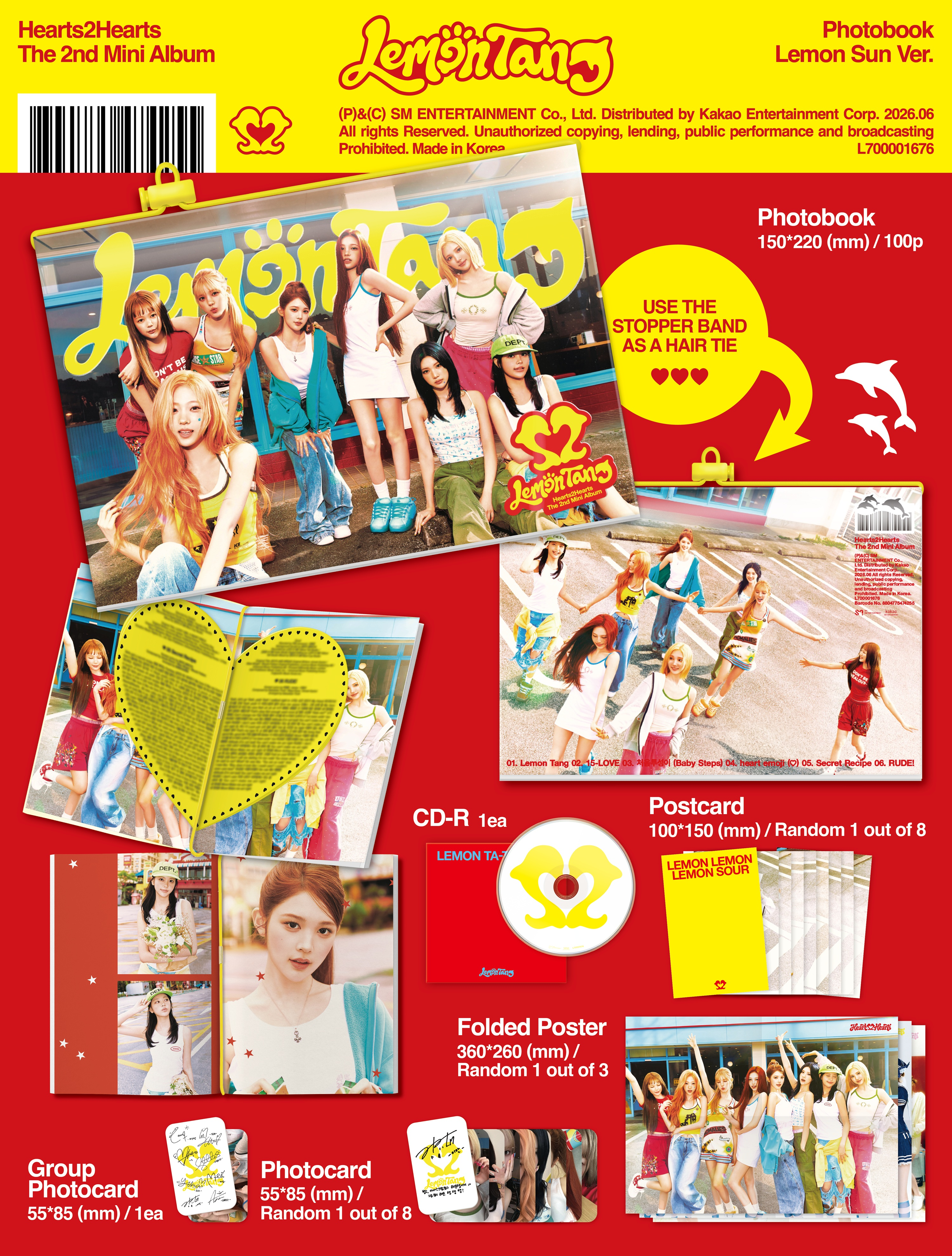 Hearts2Hearts - 2nd Mini Album [Lemon Tang] (Photobook Ver.)