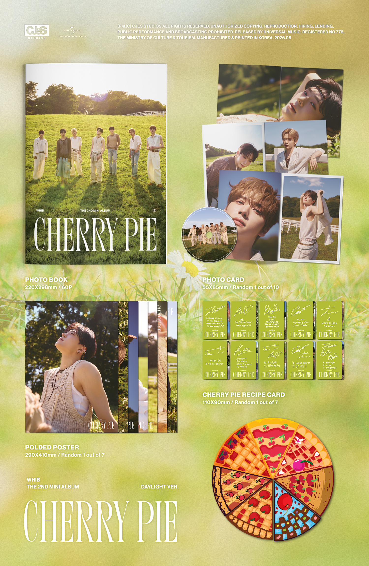 (PRE-ORDER) WHIB - 2nd Mini Album [CHERRY PIE] (MIDNIGHT Ver.)