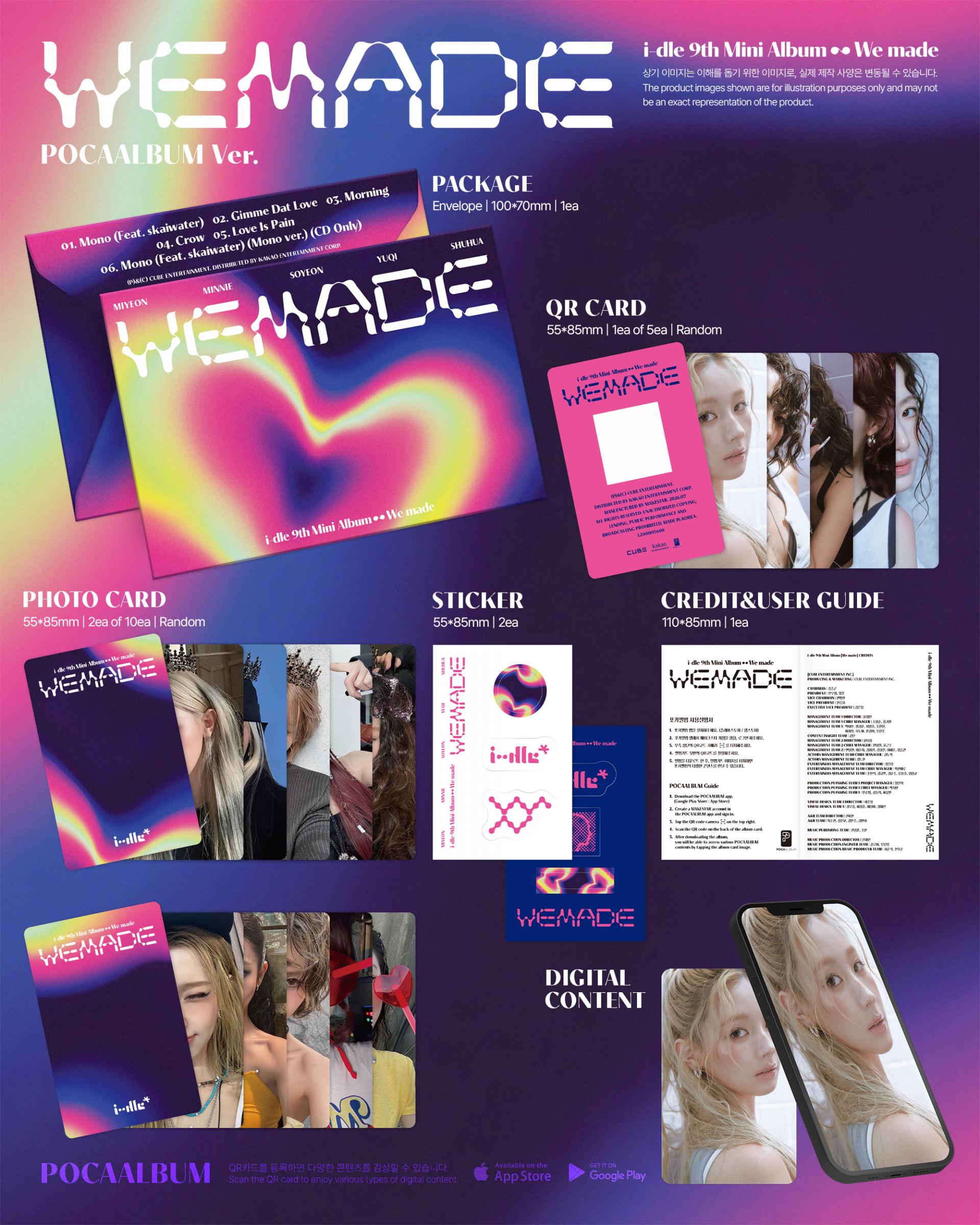 (PRE-ORDER) i-dle - 9th Mini Album [We made] (POCAALBUM Ver.)