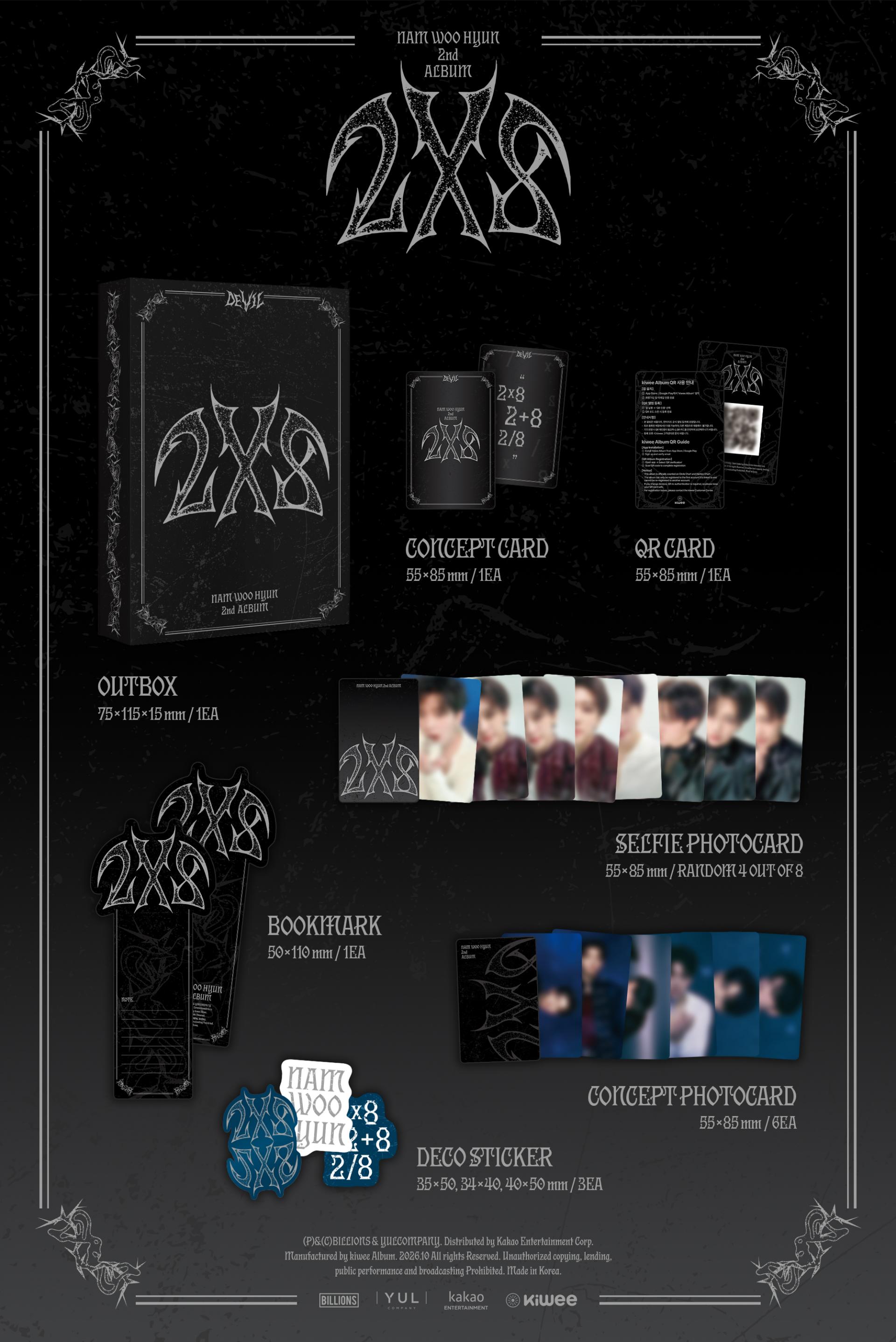 (PRE-ORDER) NAM WOO HYUN - 2nd Album [2X8] (PLATFORM ALBUM) (KIWEE Ver.)