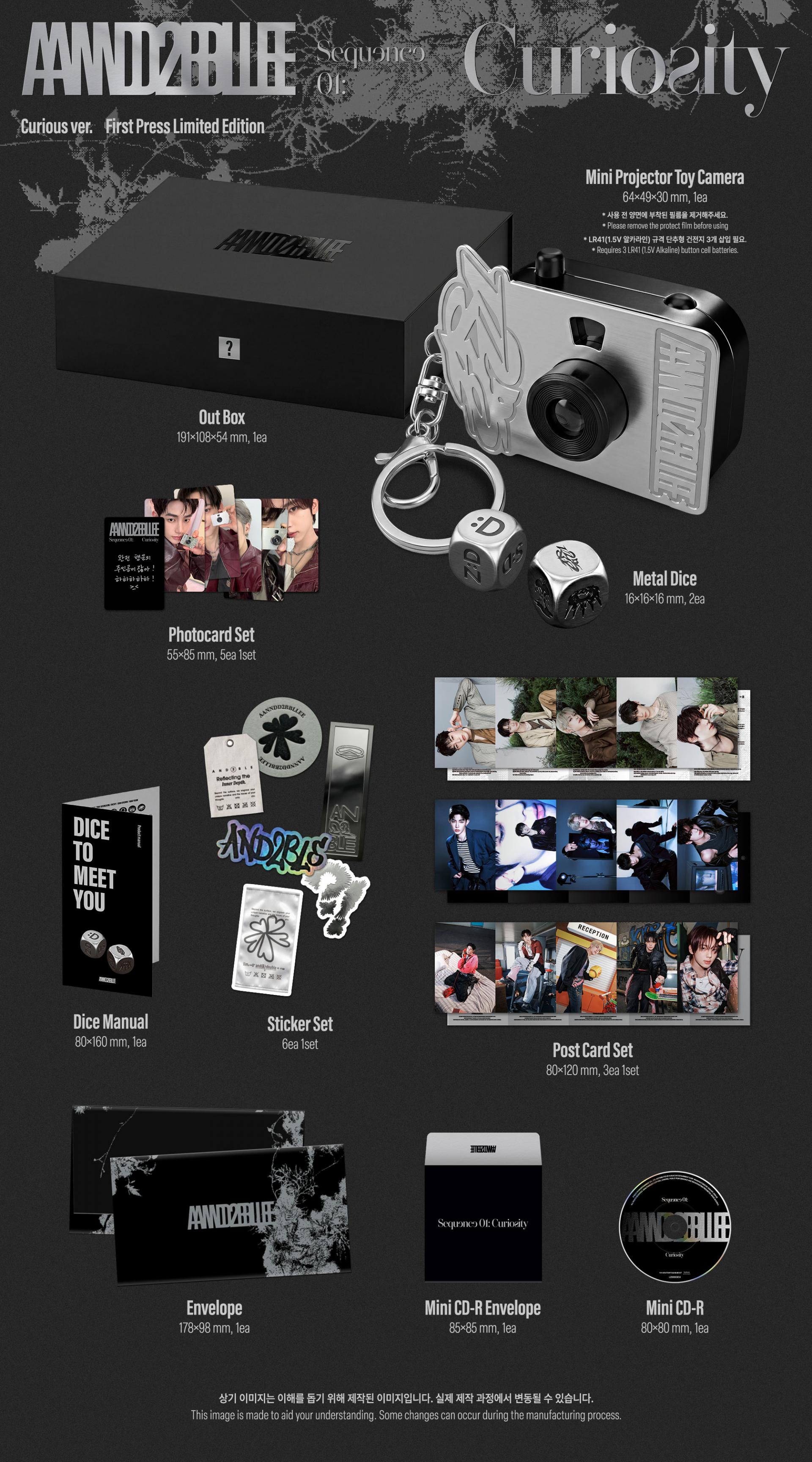 (PRE-ORDER) AND2BLE - 1st Mini Album [Sequence 01: Curiosity] (POCAALBUM Ver.)