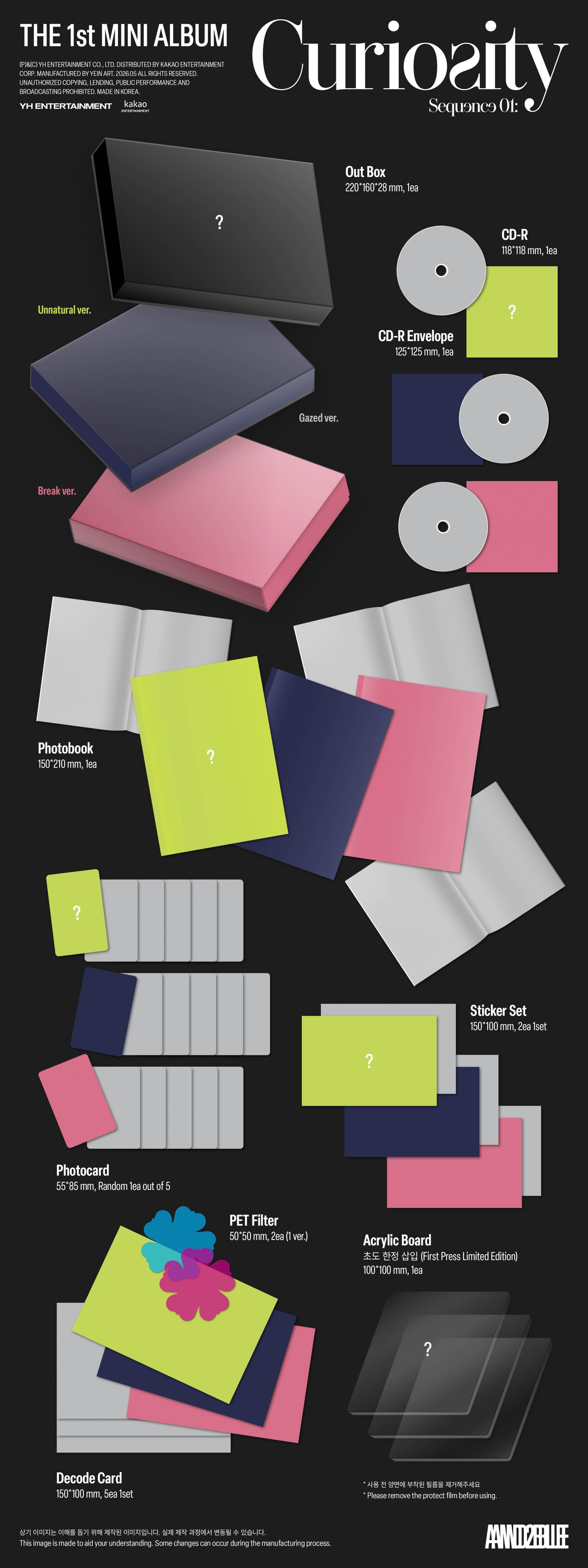 (PRE-ORDER) AND2BLE - 1st Mini Album [Sequence 01: Curiosity] (POCAALBUM Ver.)