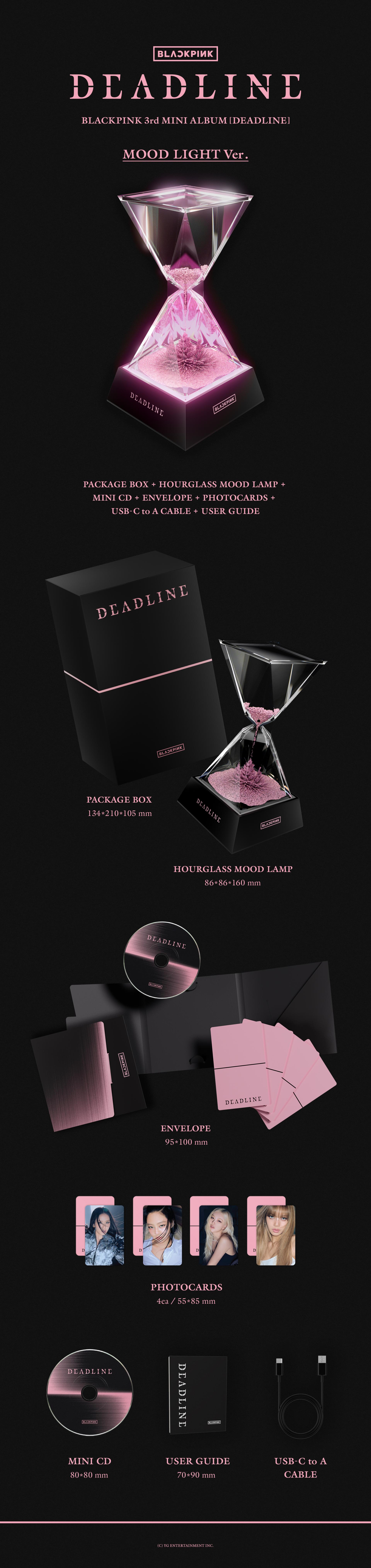 BLACKPINK - 3rd Mini Album [DEADLINE] (MOOD LIGHT Ver.) (Limited)