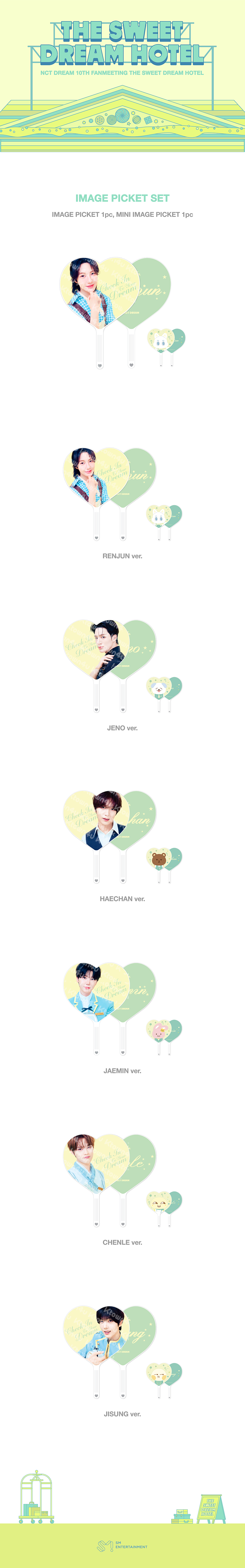NCT DREAM - [10TH ANNIVERSARY PARTY [THE SWEET DREAM HOTEL] MD] IMAGE PICKET SET