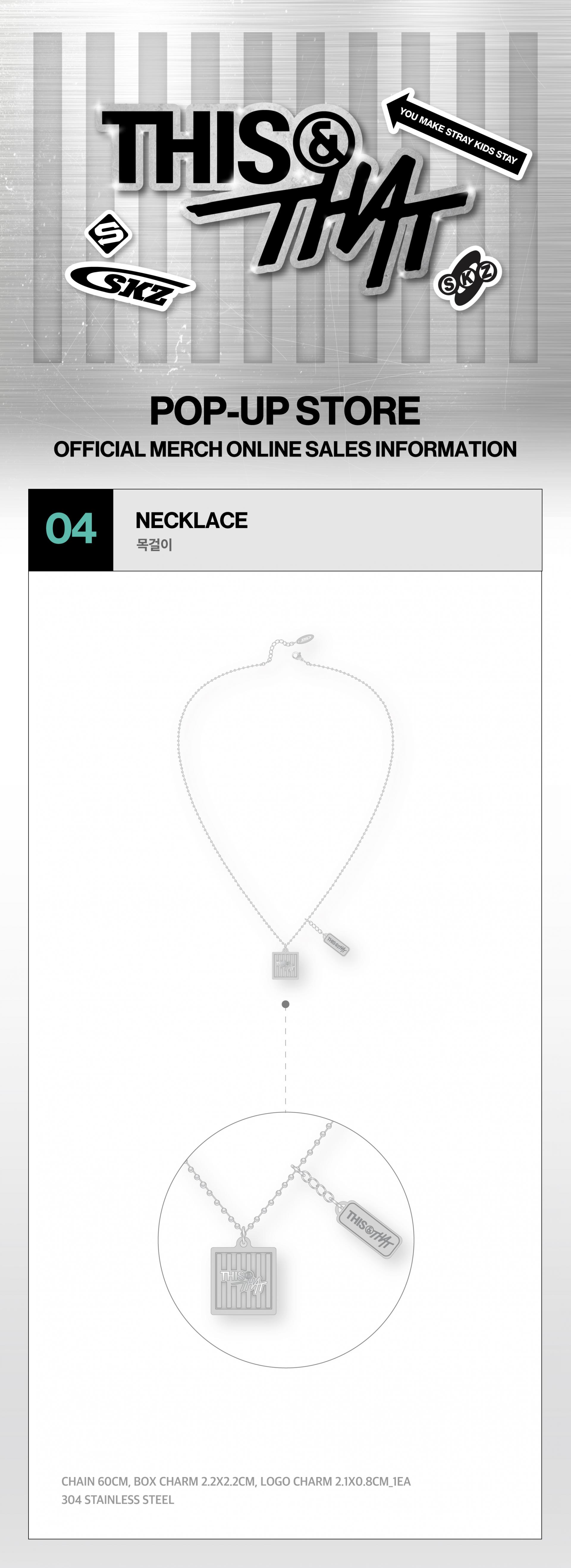 Stray Kids - [THIS & THAT] POP-UP MD NECKLACE