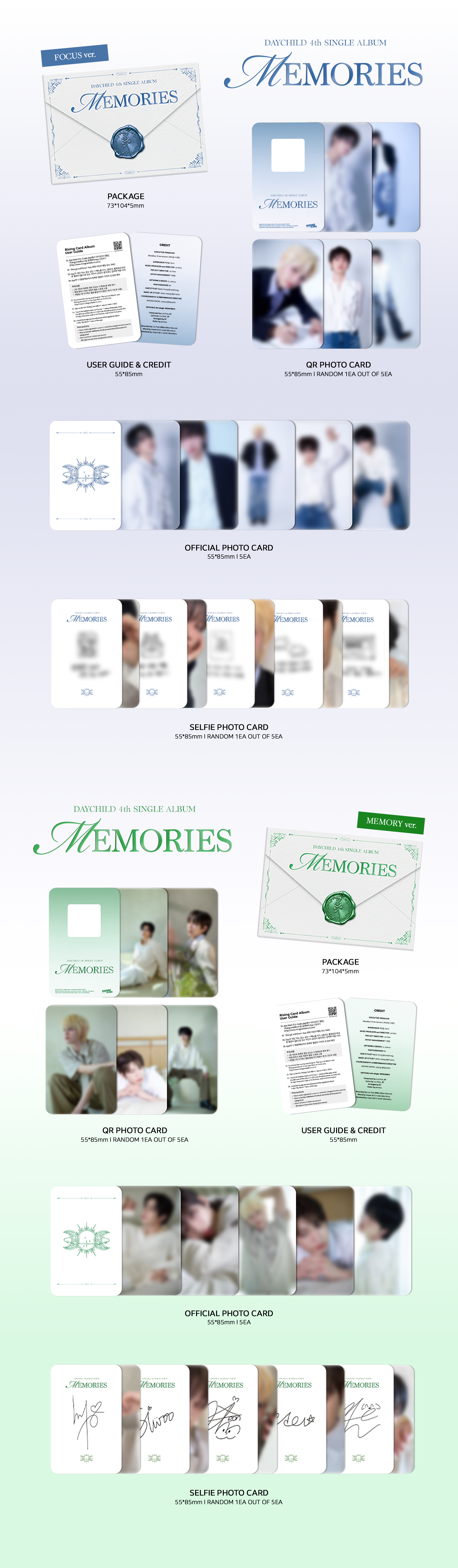 (PRE-ORDER) DAYCHILD - 4th Single Album [MEMORISE] (KIT Ver.)
