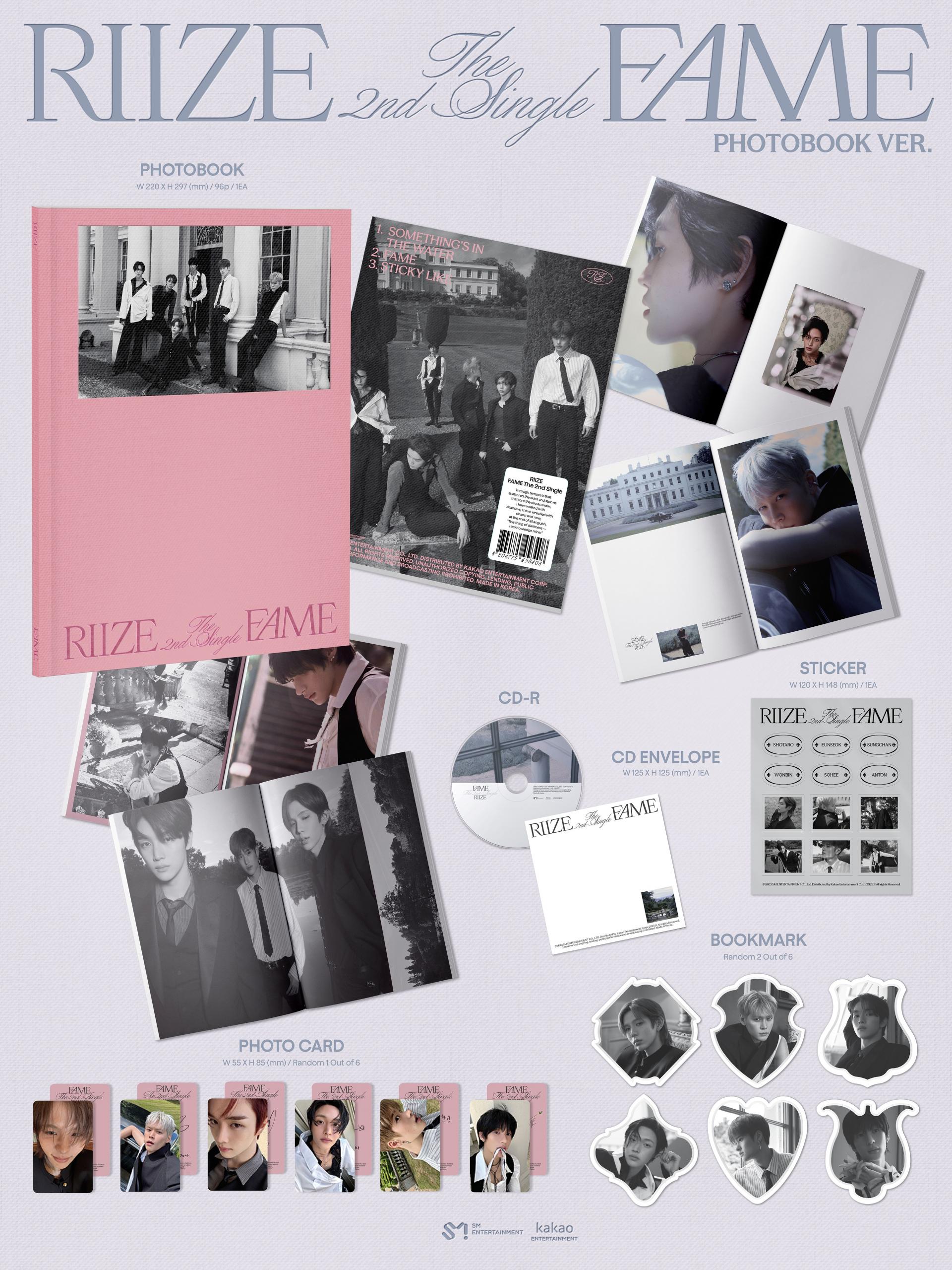 RIIZE - 2nd Single Album [Fame] (Photobook Ver.)