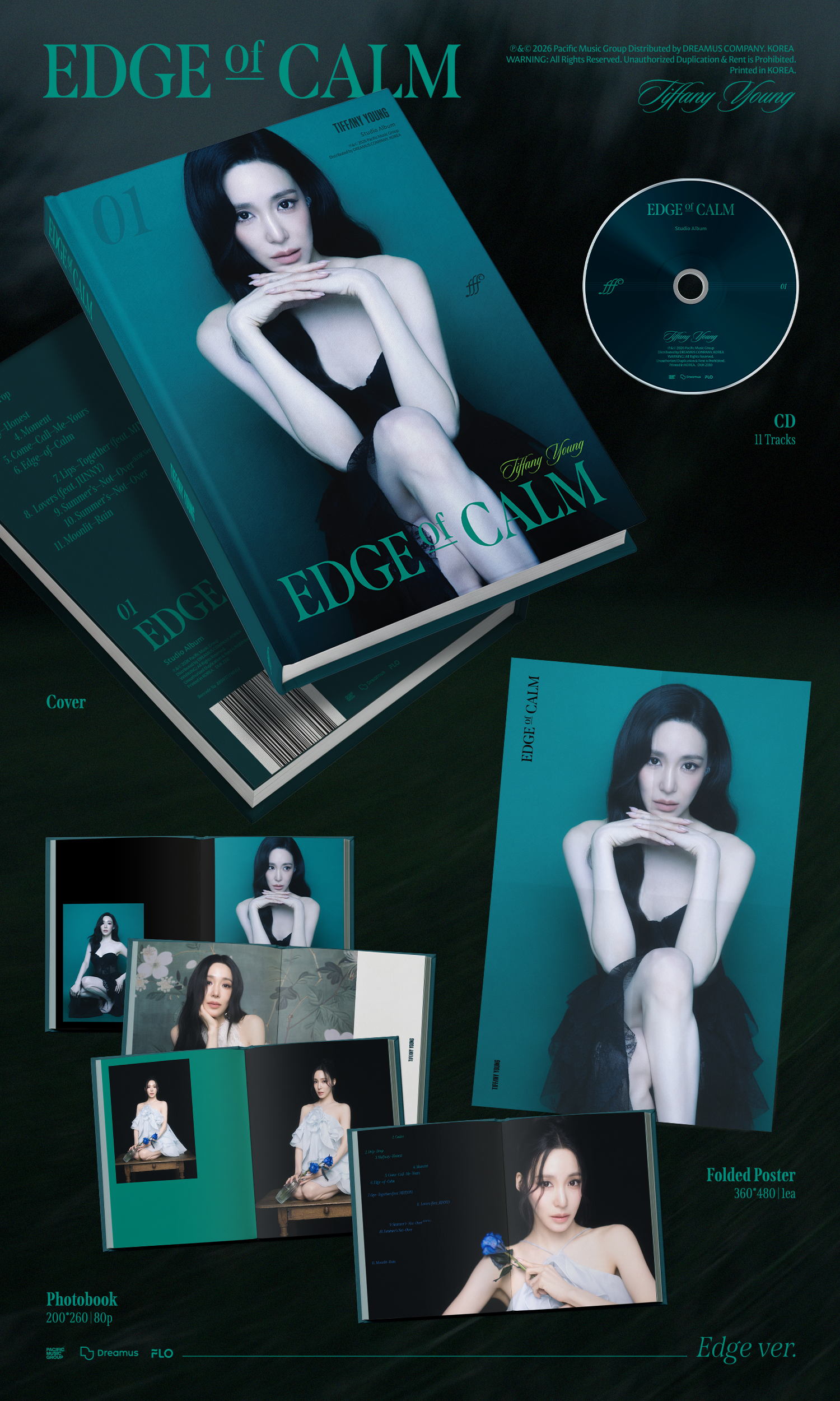 (PRE-ORDER) Tiffany Young (Girls' Generation) - 1st Album [Edge of Calm] (Calm Ver.)