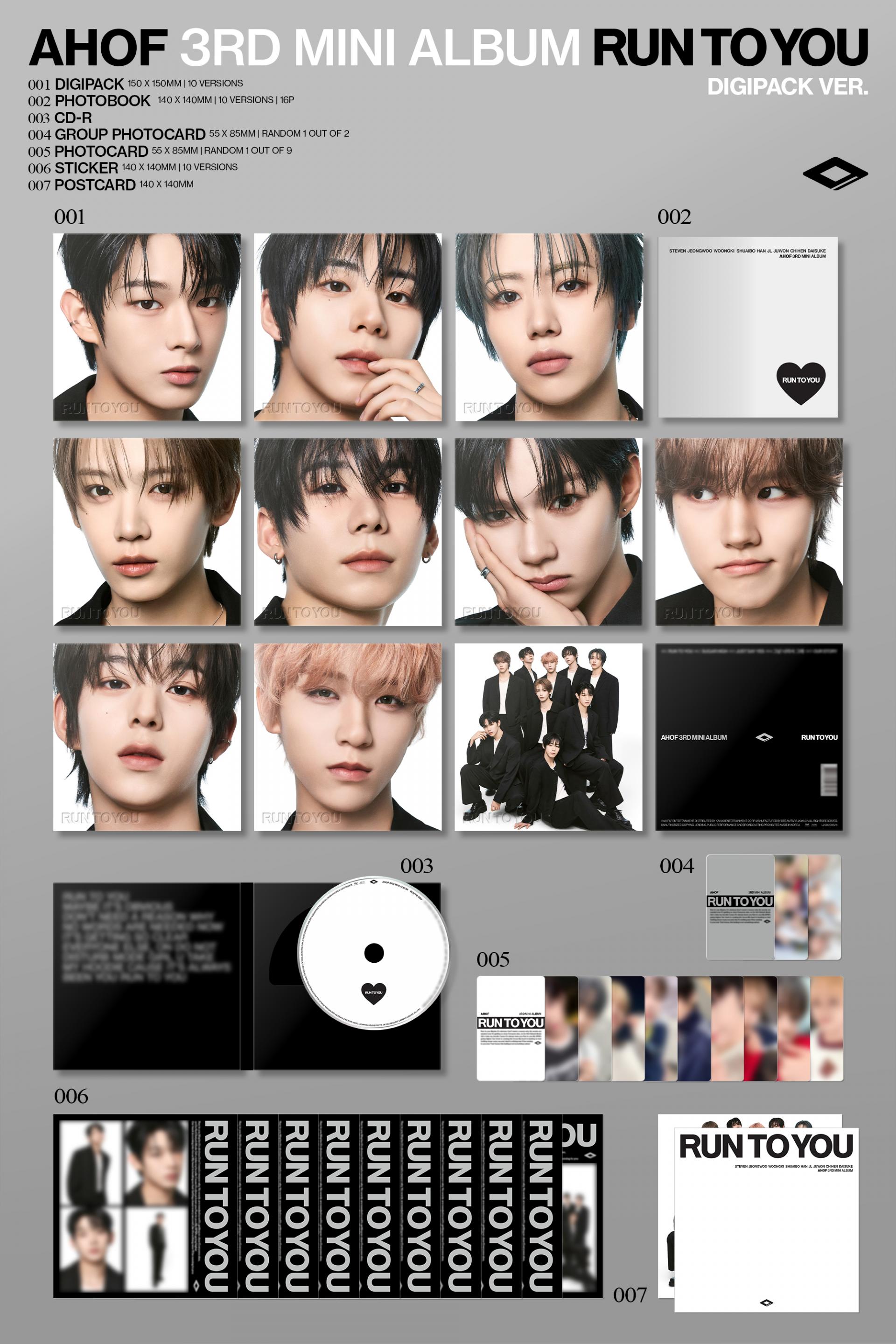 (PRE-ORDER) AHOF - 3rd Mini Album [RUN TO YOU] (DIGIPACK Ver.)