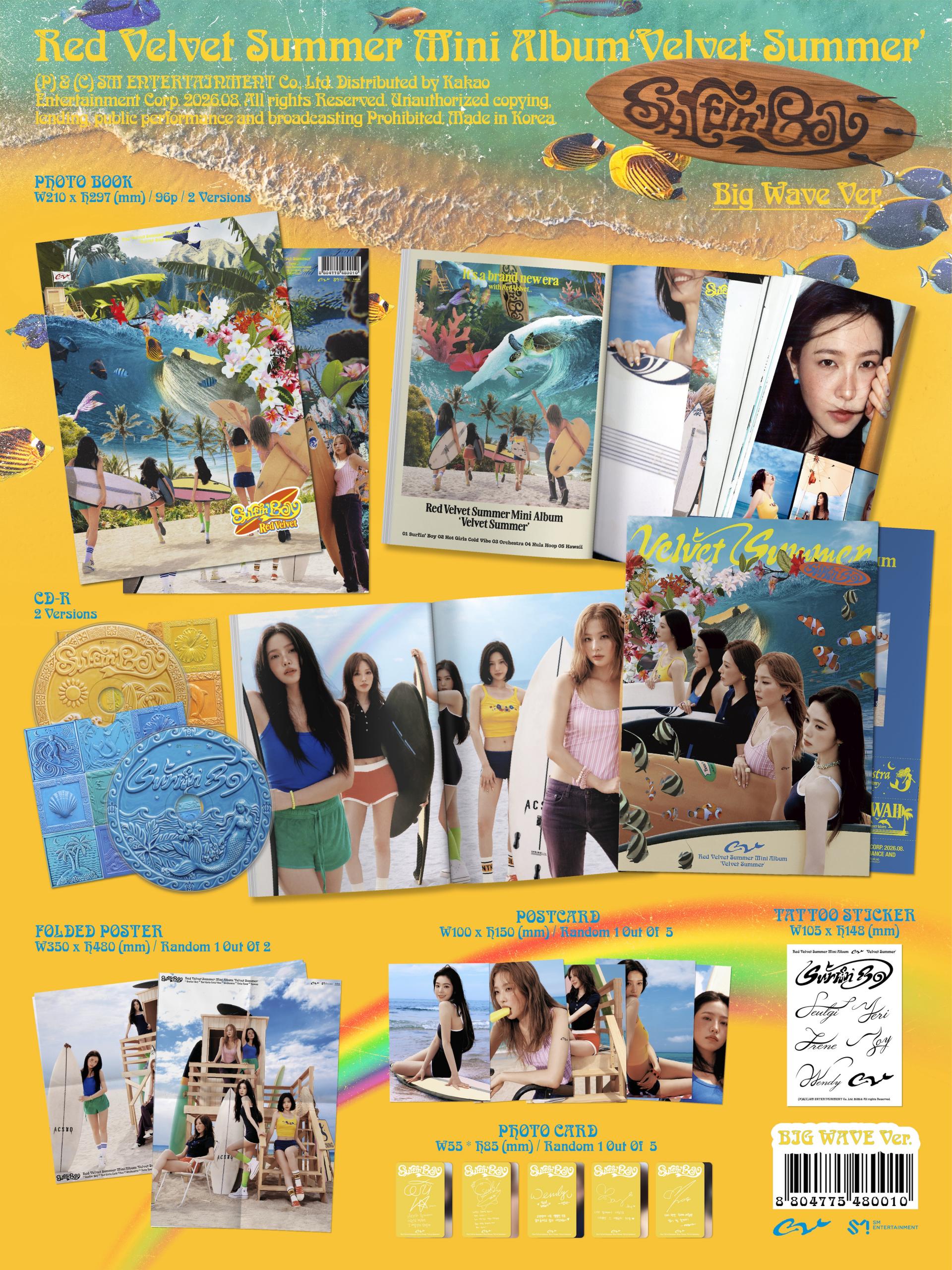 (PRE-ORDER) Red Velvet - Summer Mini Album [Velvet Summer] (High Tide Ver.)