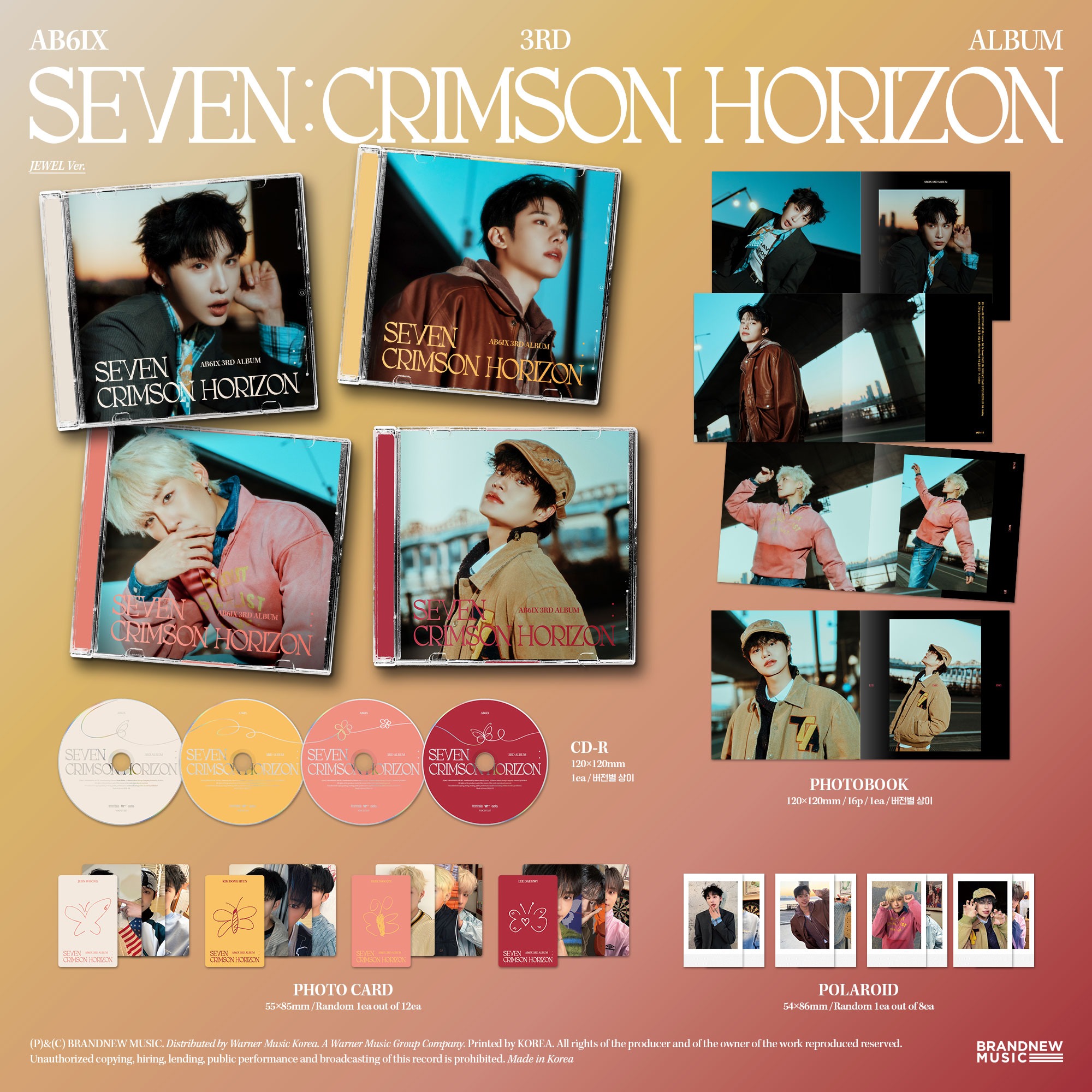 AB6IX - 3rd Album [SEVEN : CRIMSON HORIZON] (JEWEL Ver.)
