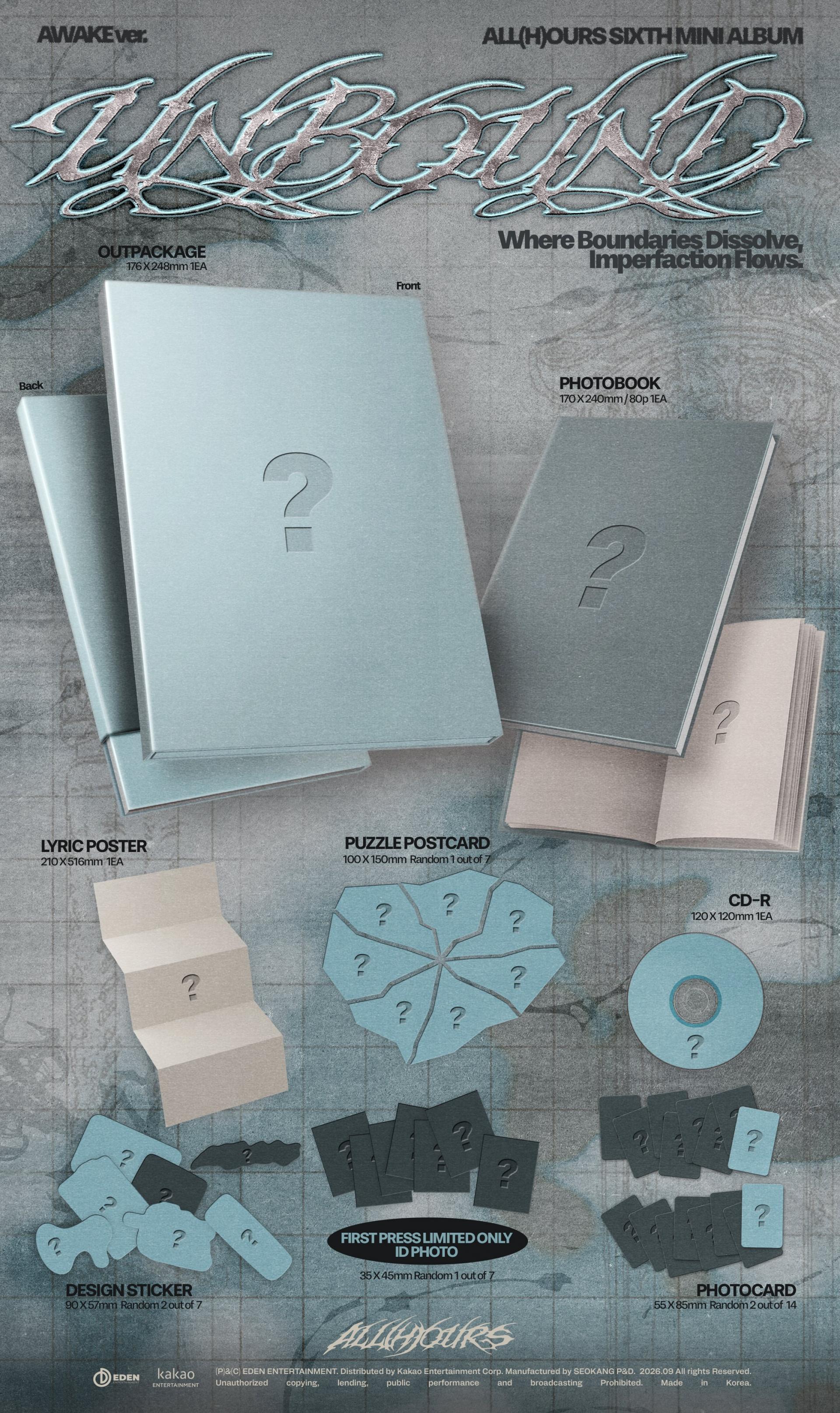 (PRE-ORDER) ALL(H)OURS - 6th Mini Album [UNBOUND]