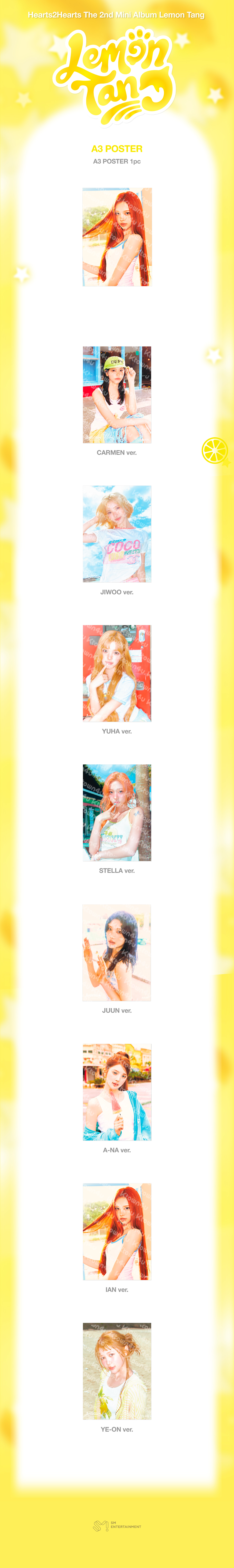 Hearts2Hearts - [2nd Mini Album [Lemon Tang] MD] A3 POSTER