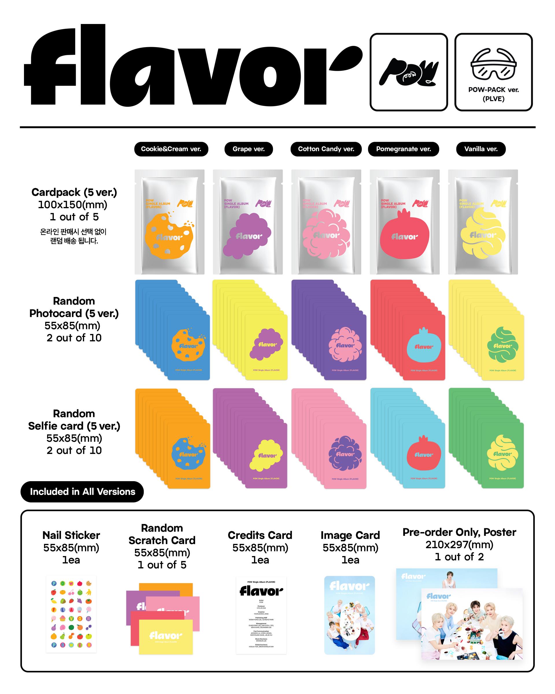 (PRE-ORDER) POW - Single Album [FLAVOR] (POW-PACK Ver.)