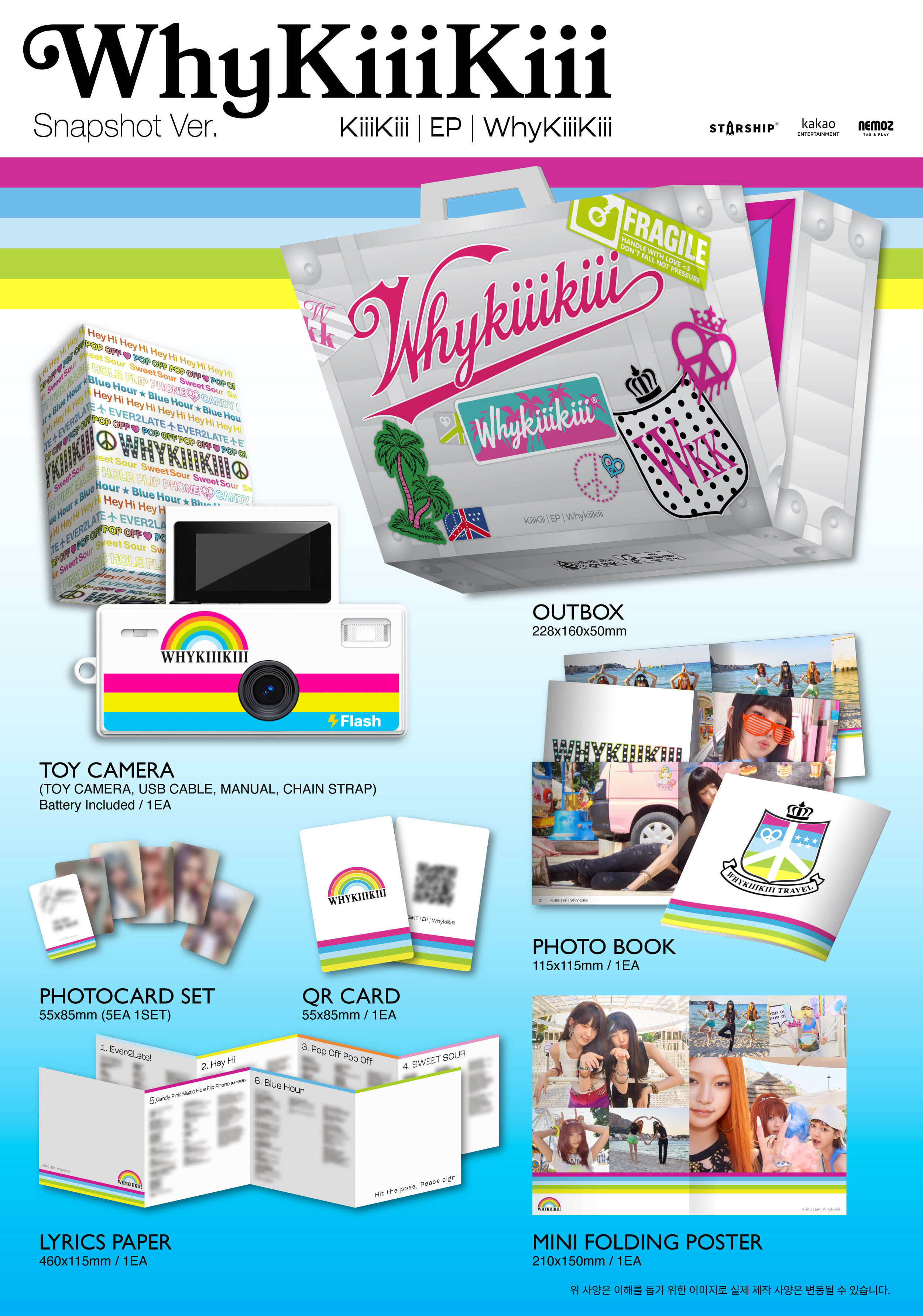 [PRE-ORDER] KiiiKiii - EP ALBUM [WhyKiiiKiii] SNAPSHOT VER. (Limited Edition)
