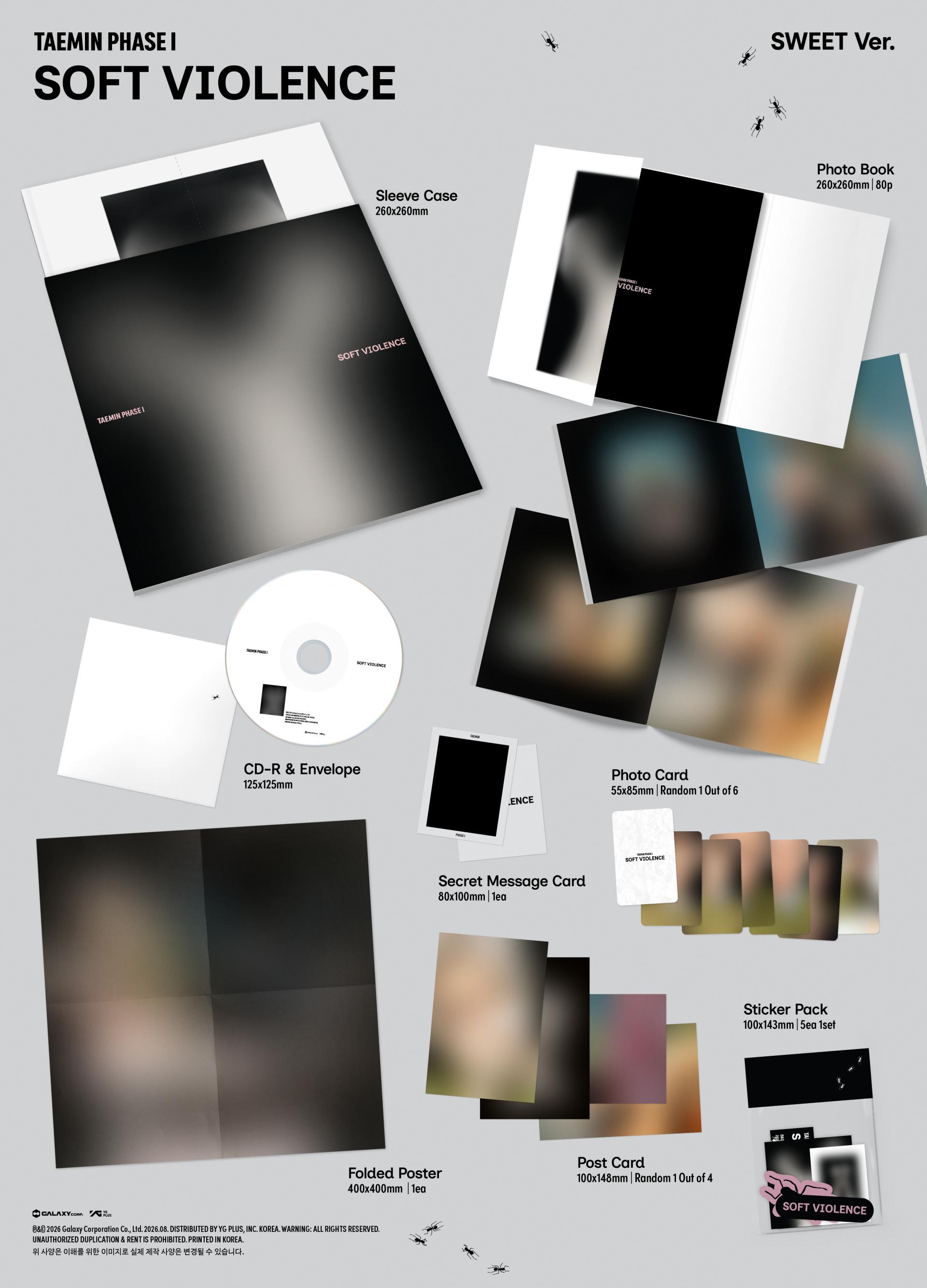 (POB) TAEMIN (SHINee) - PHASE I : Soft Violence (PHOTO BOOK Ver.)