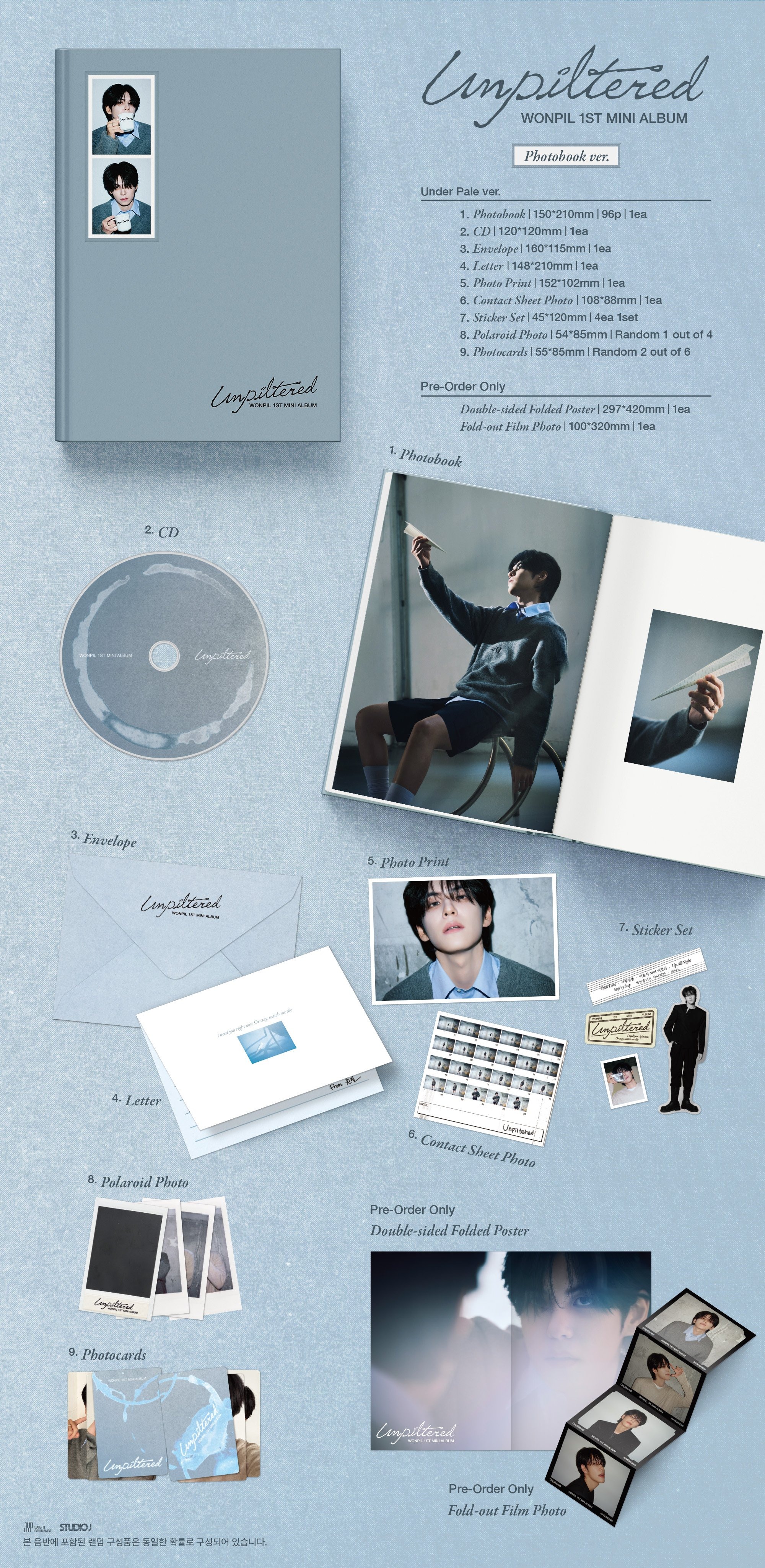 WONPIL (DAY6) - 1st Mini Album [Unpiltered] (Photobook Ver.)