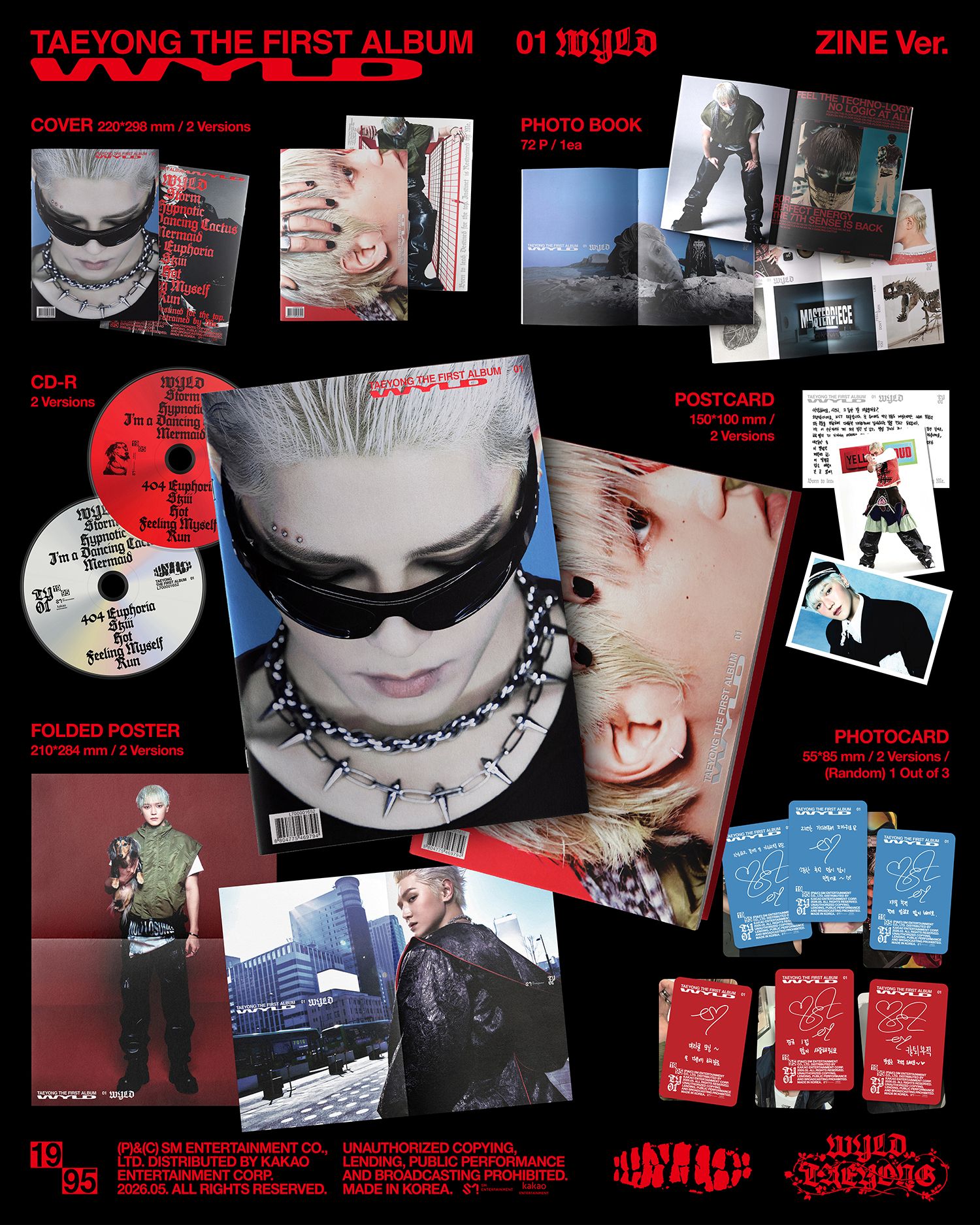 (PRE-ORDER) TAEYONG - 1st Album [WYLD] (Jewel Case Ver.)
