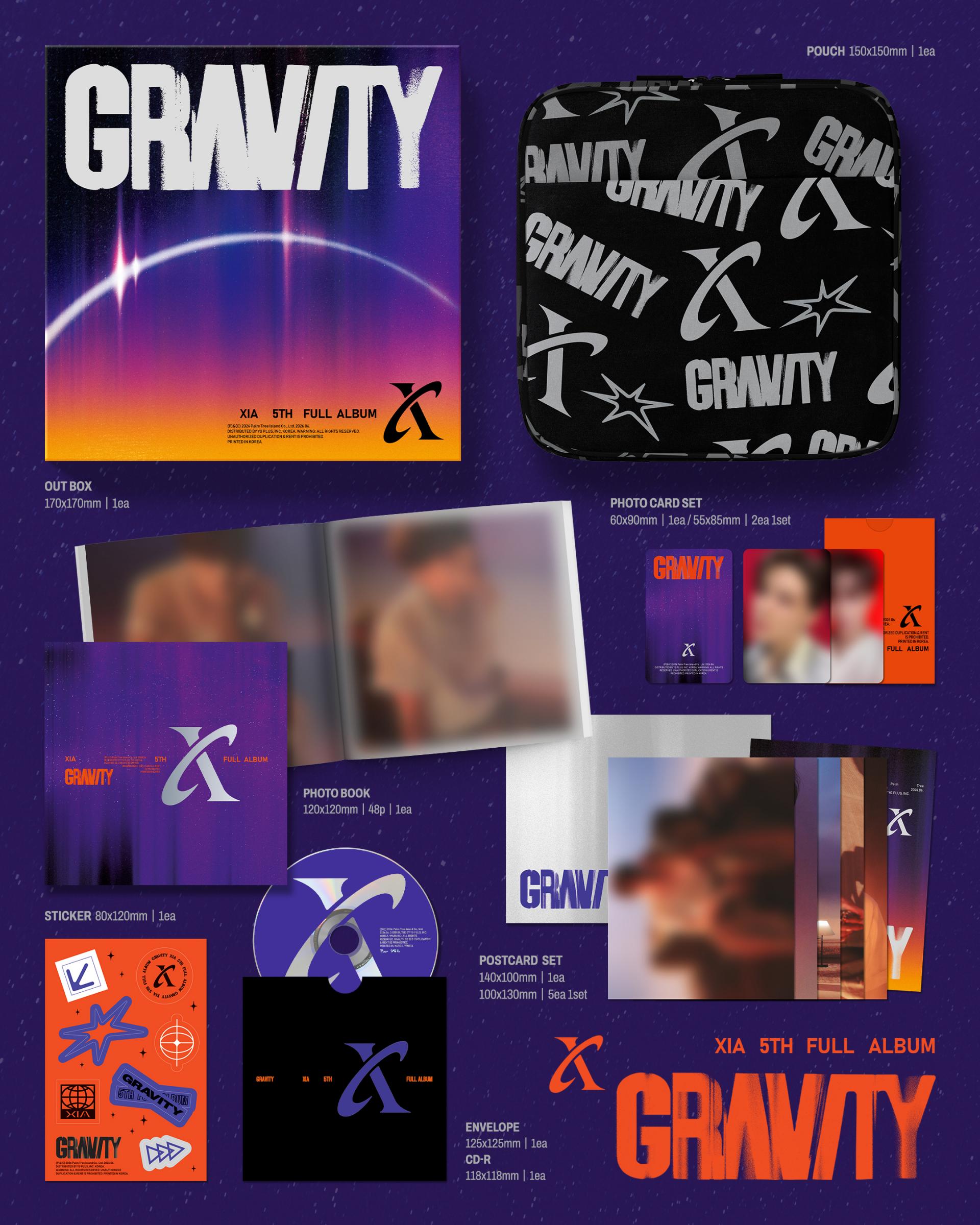 (PRE-ORDER) XIA - 5th FULL ALBUM [GRAVITY] Cosmic Ver.