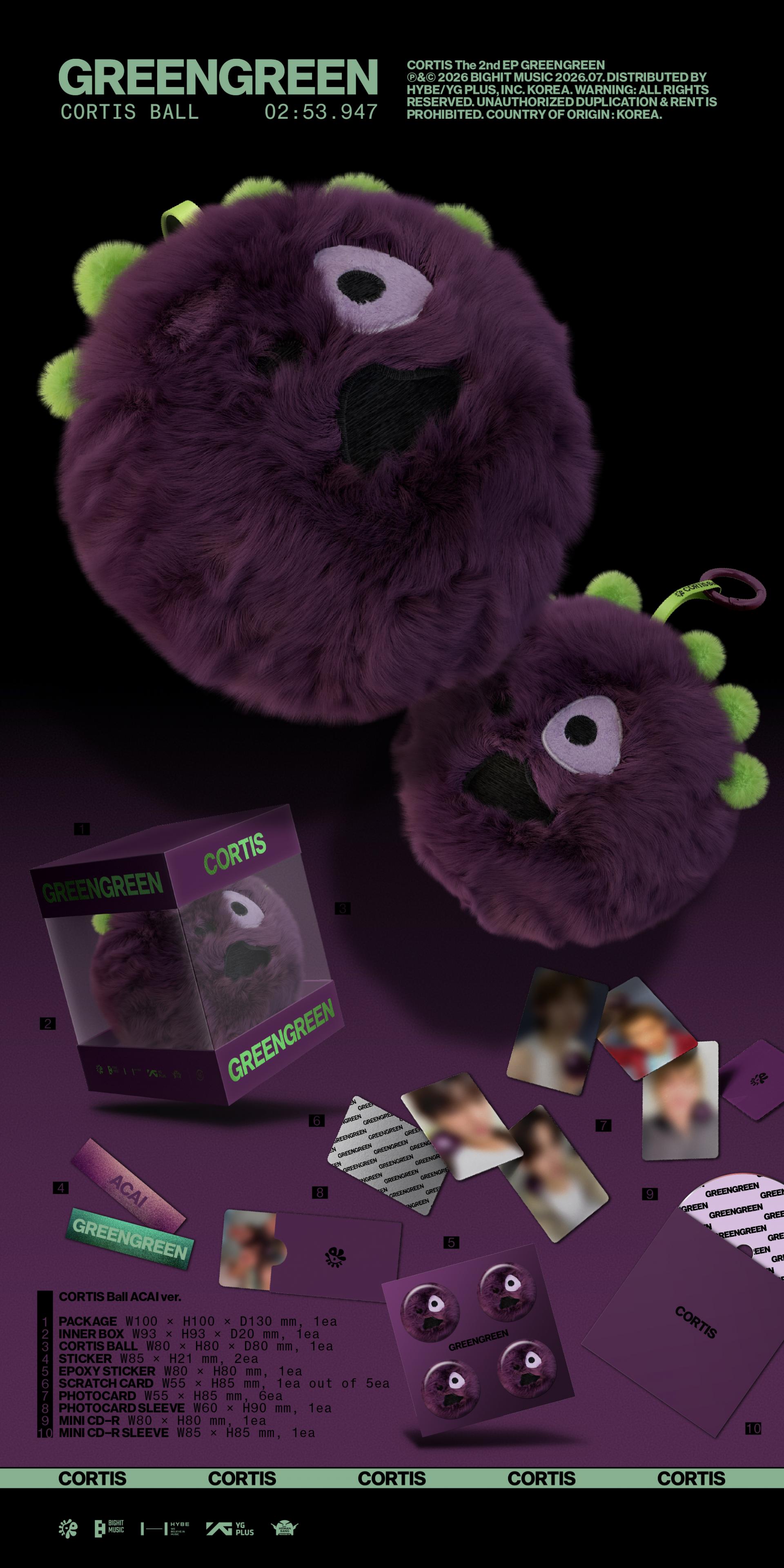 (PRE-ORDER) CORTIS - 2nd EP Album [GREENGREEN] (CORTIS Ball ver.)