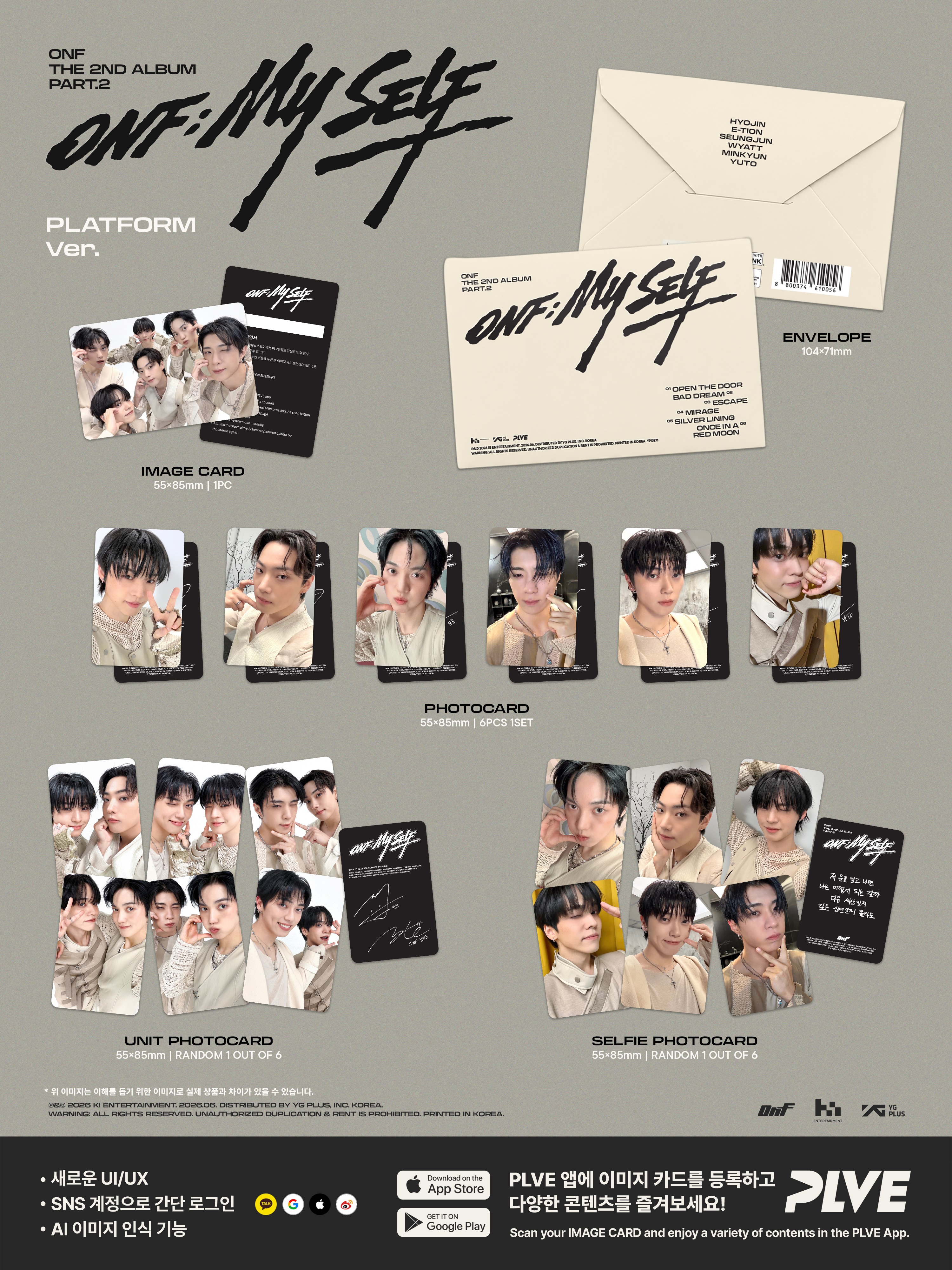 ONF - 2nd Album Part.2 [ONF:MY SELF] (PLATFORM Ver.)