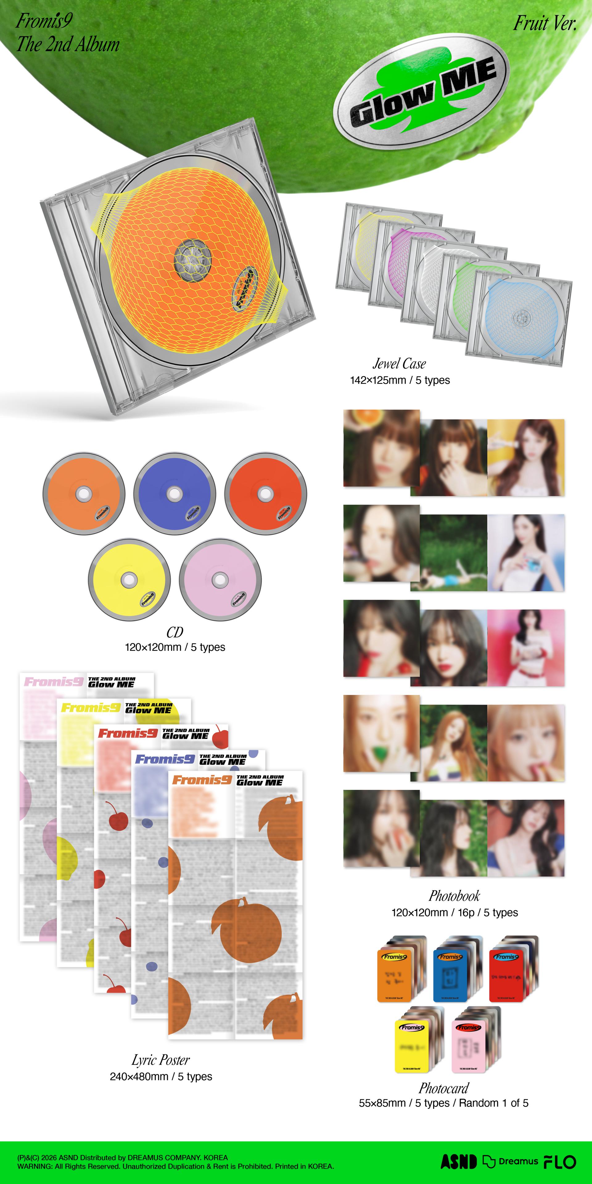 (PRE-ORDER) fromis_9 - Glow ME (Fruit Ver.)