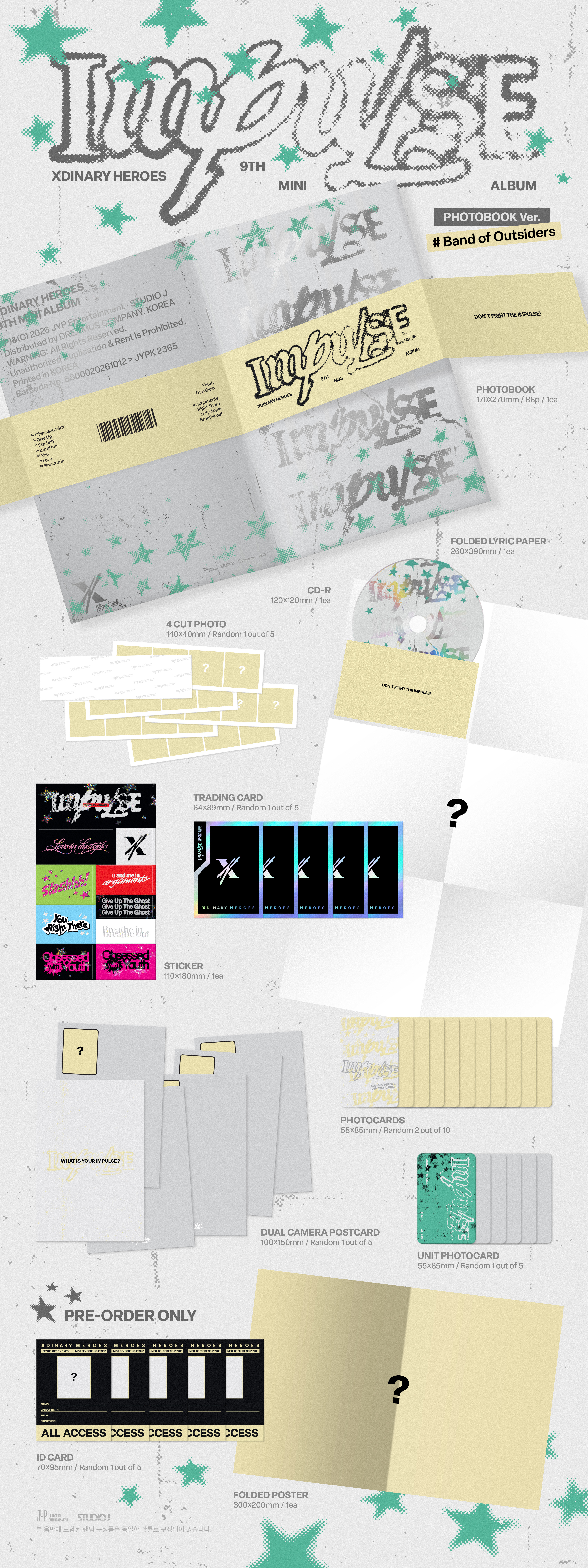 (PRE-ORDER) Xdinary Heroes - 9th Mini Album [IMPULSE]