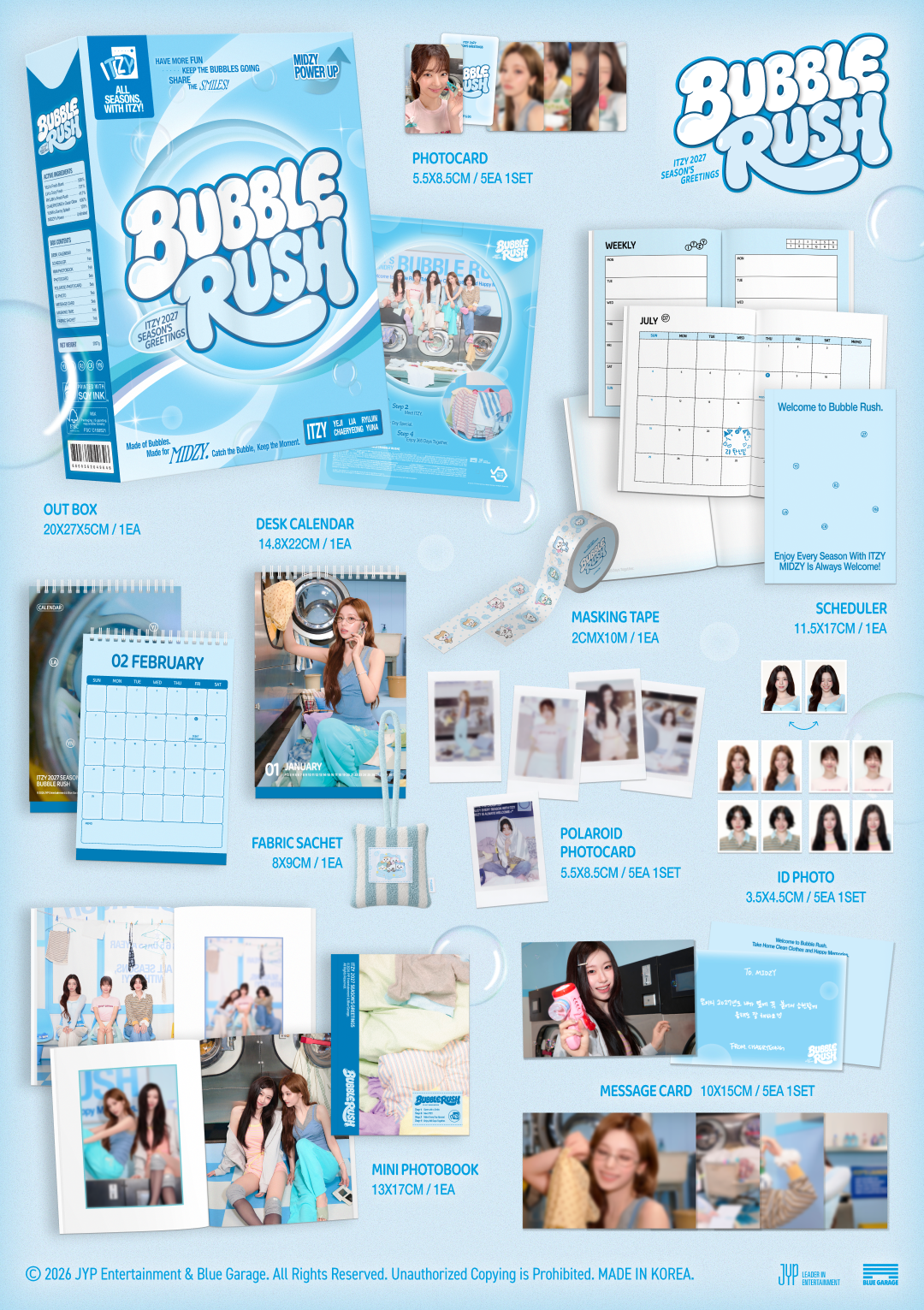 (POB) ITZY 2027 Season's Greetings [BUBBLE RUSH]