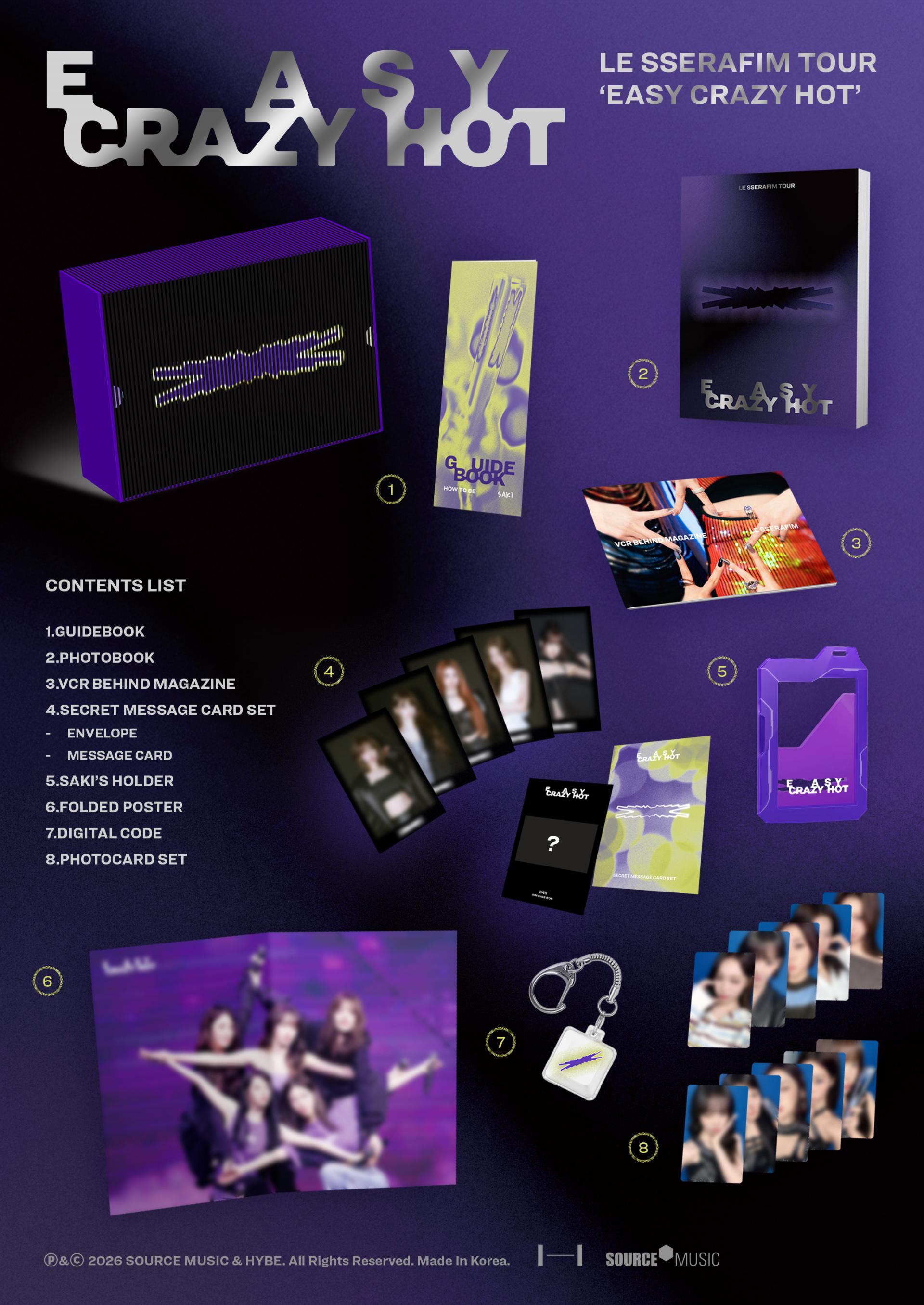 (PRE-ORDER) LE SSERAFIM - [LE SSERAFIM TOUR EASY CRAZY HOT ENCORE IN SEOUL] (DIGITAL CODE)