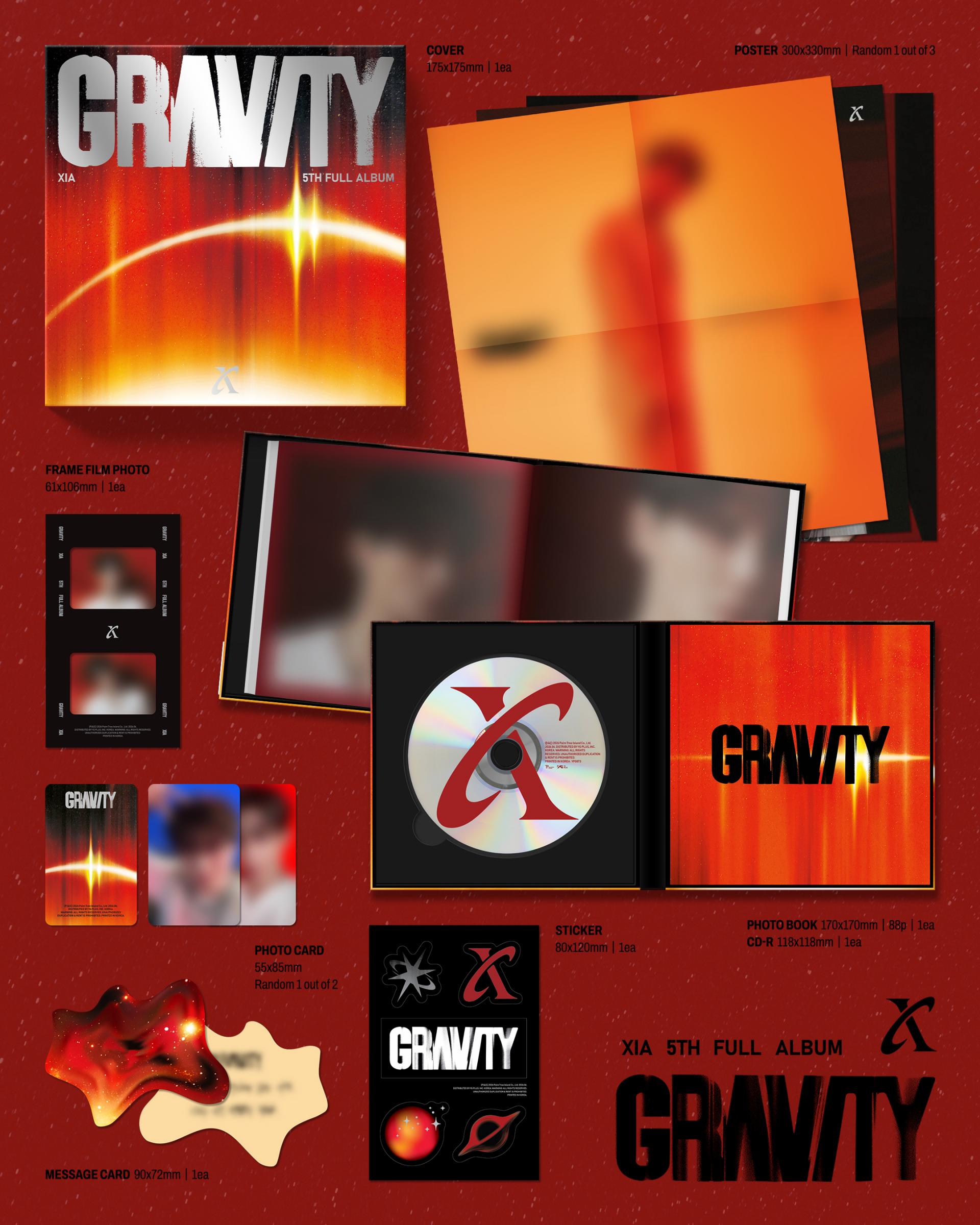 (PRE-ORDER) XIA - 5th FULL ALBUM [GRAVITY] Cosmic Ver.