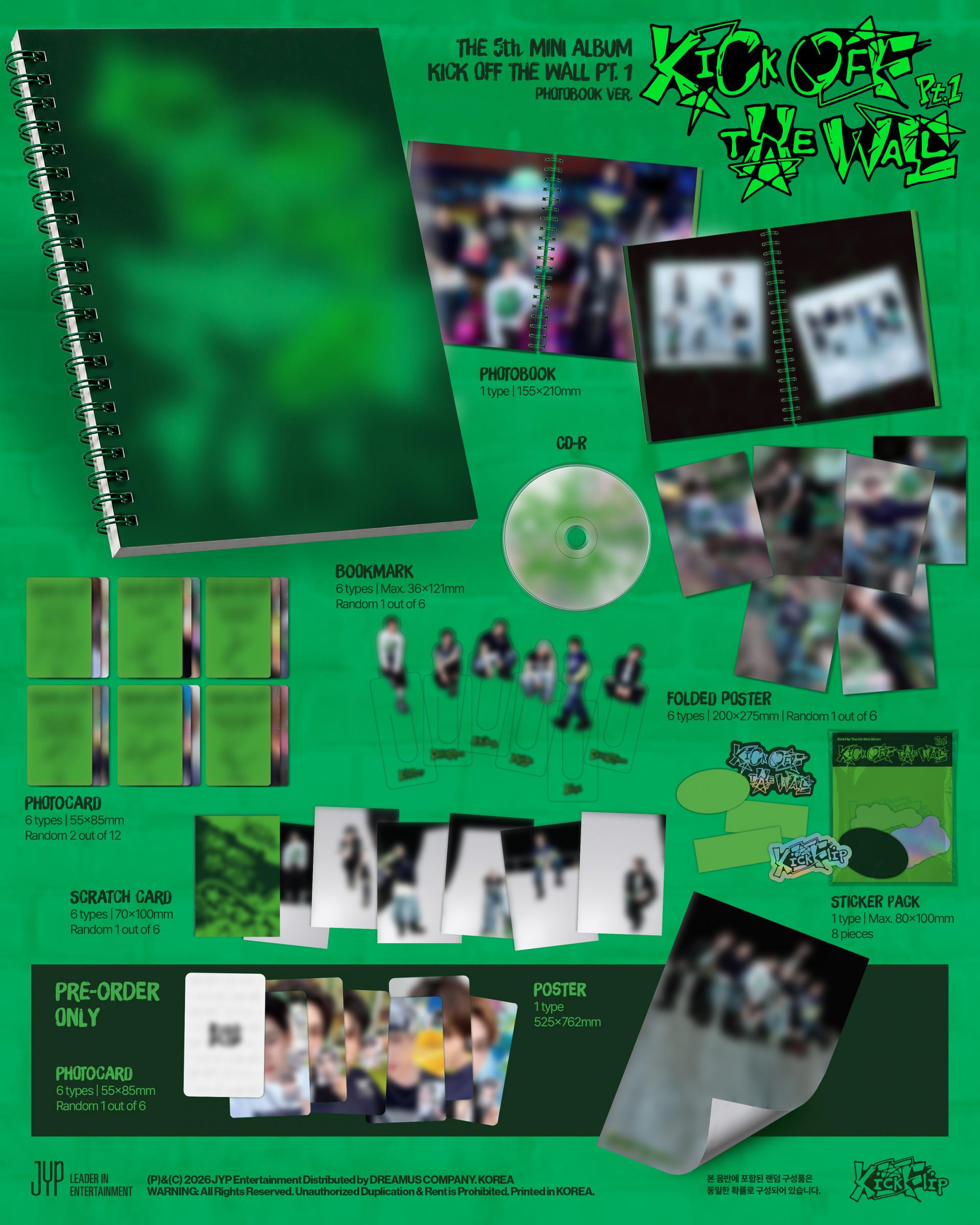 (PRE-ORDER) KickFlip - 5th Mini Album [KICK OFF THE WALL Pt.1] (PHOTOBOOK Ver.)