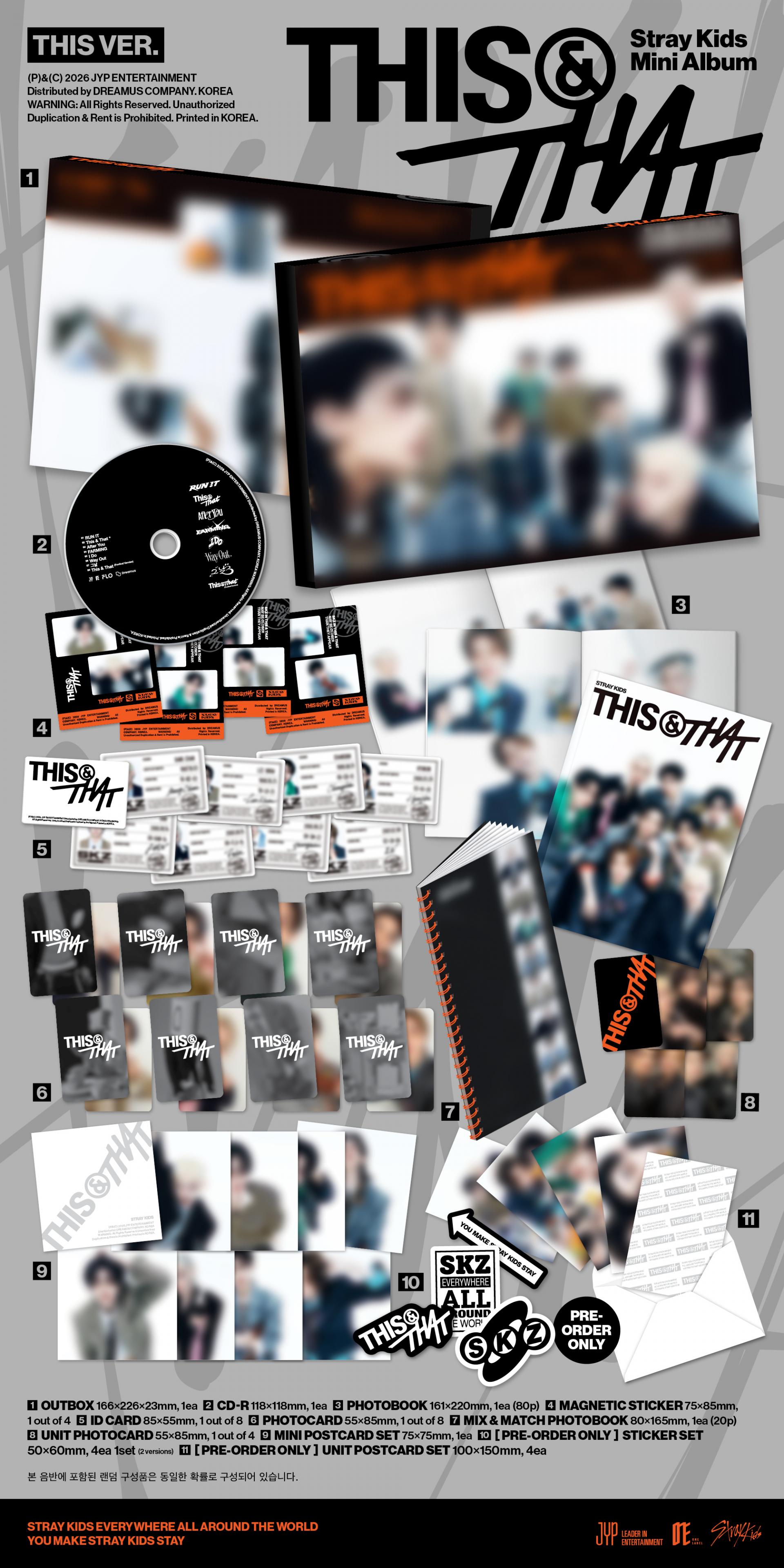 (PRE-ORDER) Stray Kids - 10th Mini Album [THIS & THAT] (TRUCK Ver.) (Limited Edition)