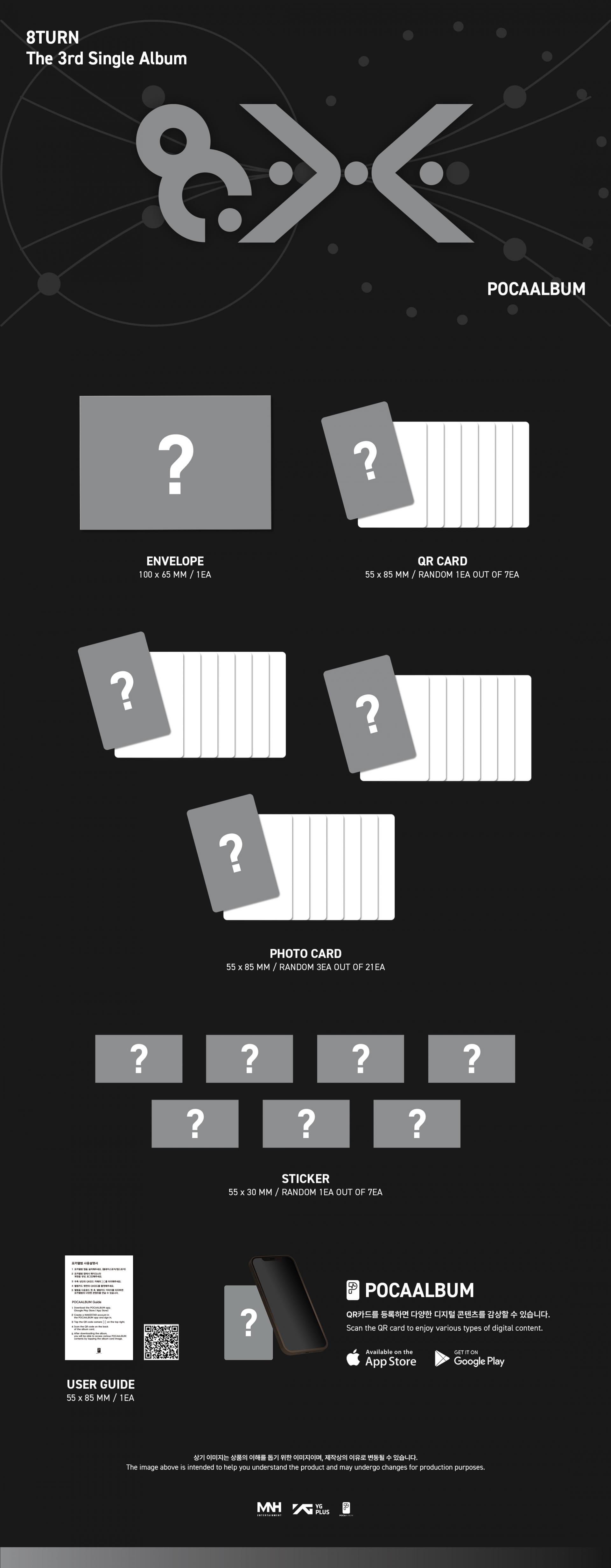 (PRE-ORDER) 8TURN - The 3rd Single Album [8.X] (POCAALBUM)