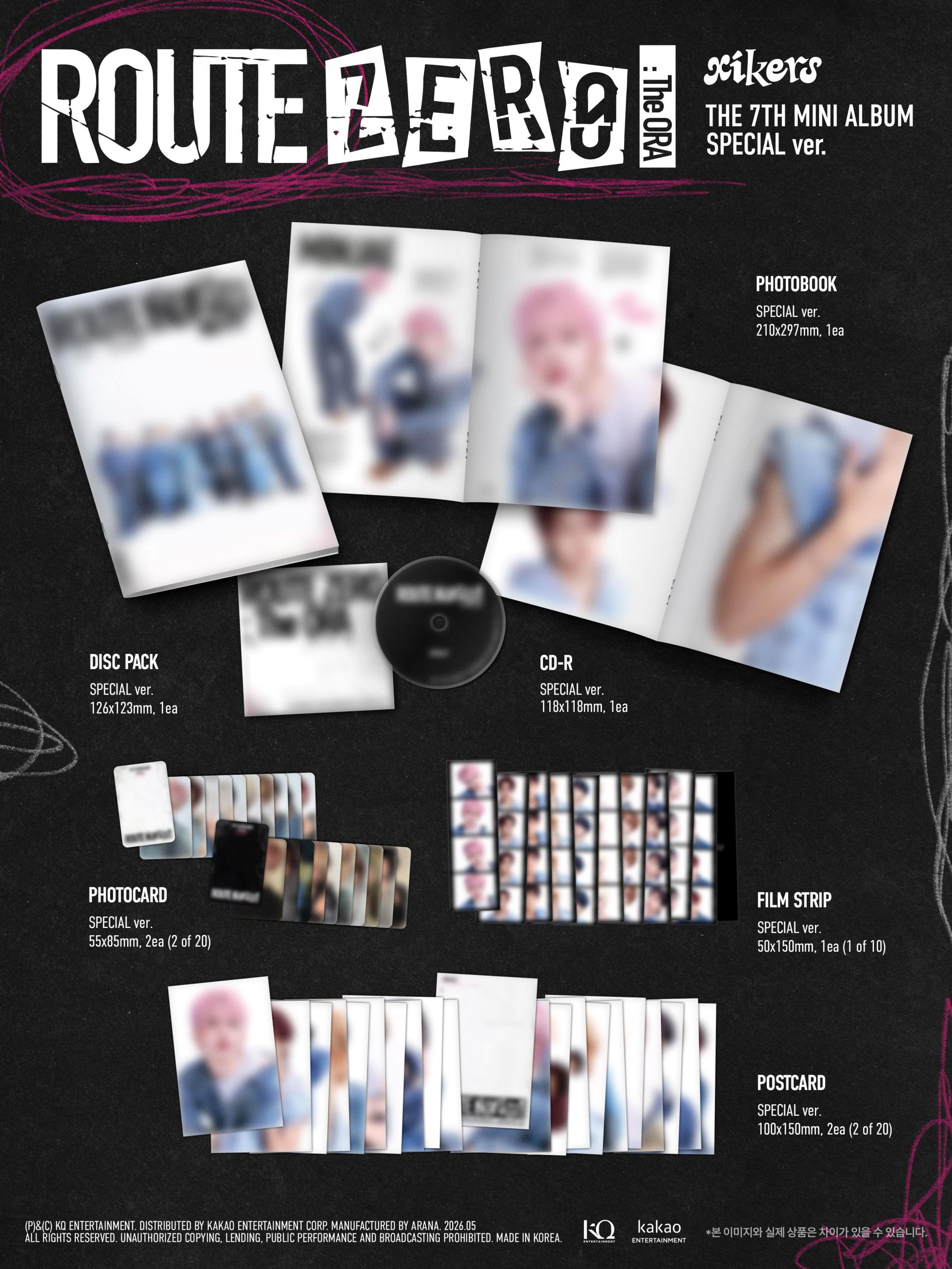 (PRE-ORDER) xikers - 7th Mini Album [ROUTE ZERO : The ORA] (Special Ver.)