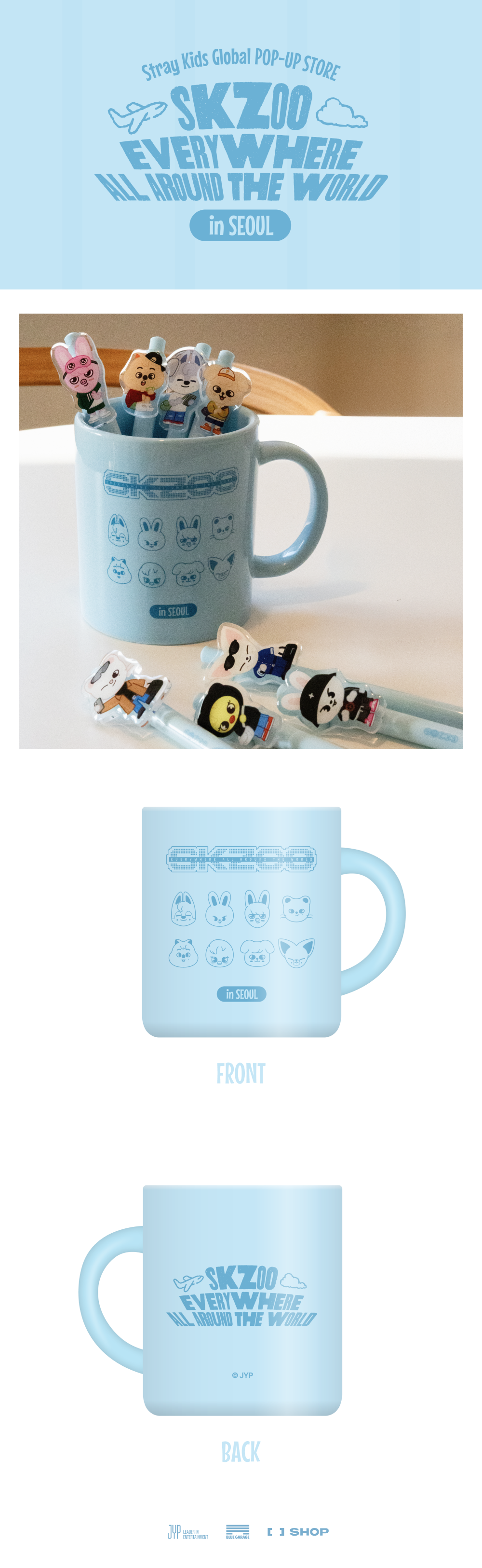 Stray Kids - SKZOO CITY MUG SEOUL Ver. - SKZOO Everywhere All Around The World