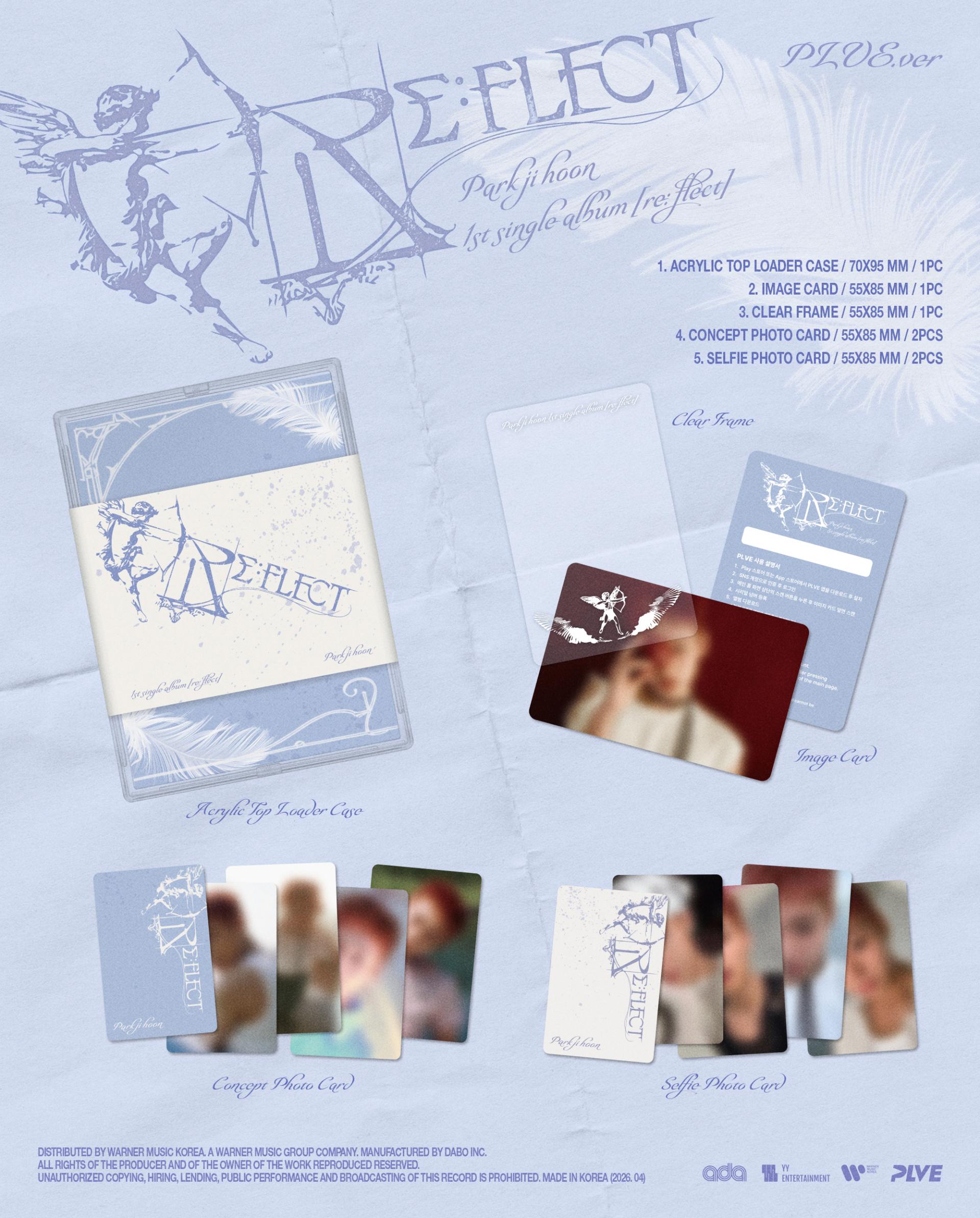 (PRE-ORDER) PARK JI HOON - 1st Single Album [RE:FLECT] (PLVE Ver.)