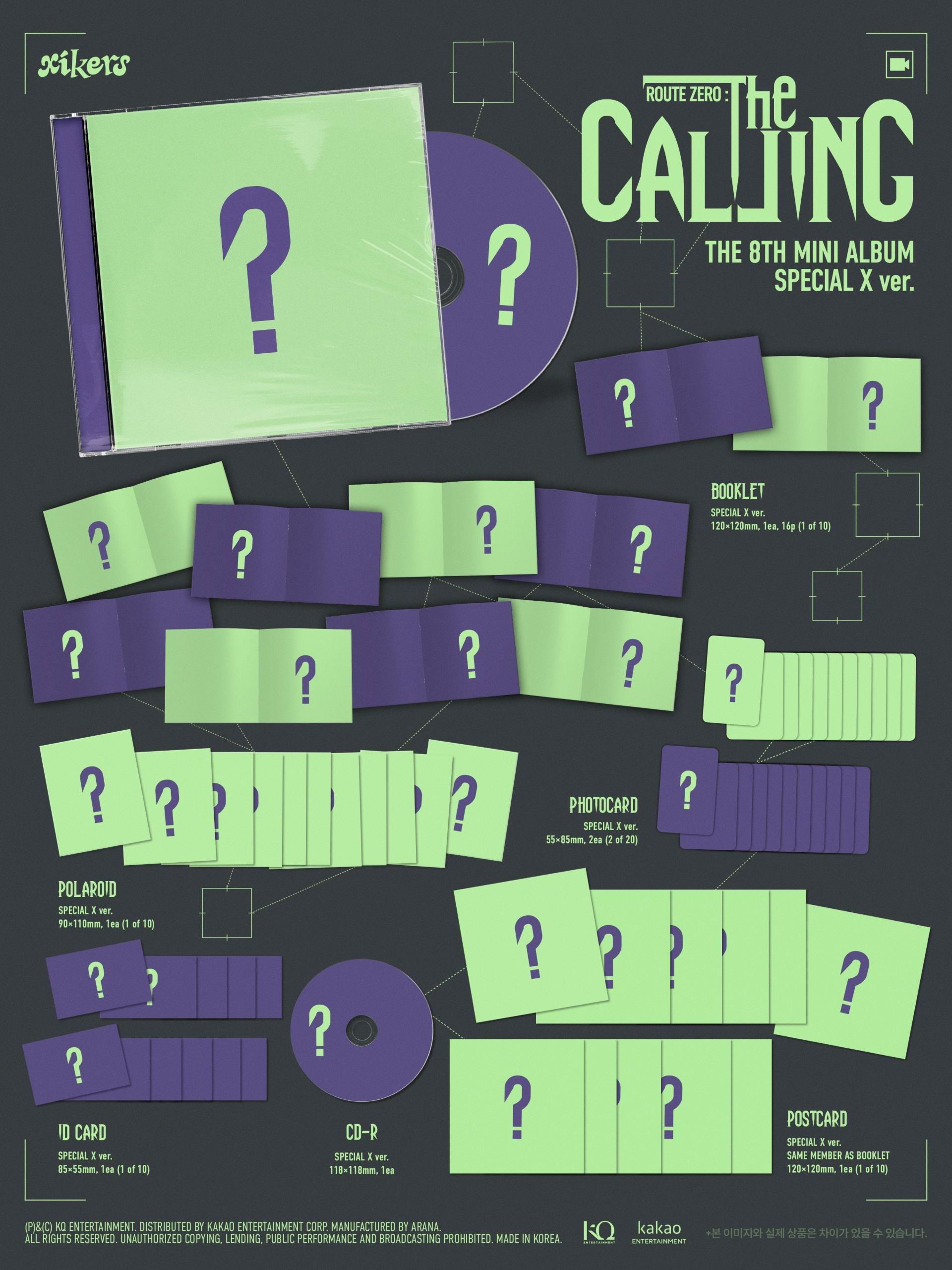 (PRE-ORDER) xikers - 8th Mini Album [ROUTE ZERO : The CALLING] (SPECIAL X Ver.)