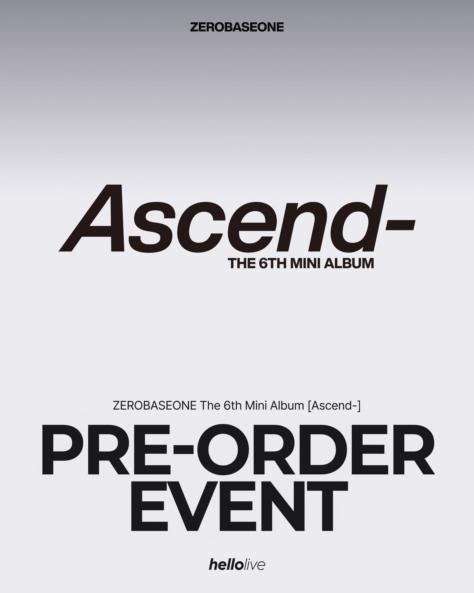(POB) ZEROBASEONE - The 6th Mini Album [Ascend-] 11 Ver.