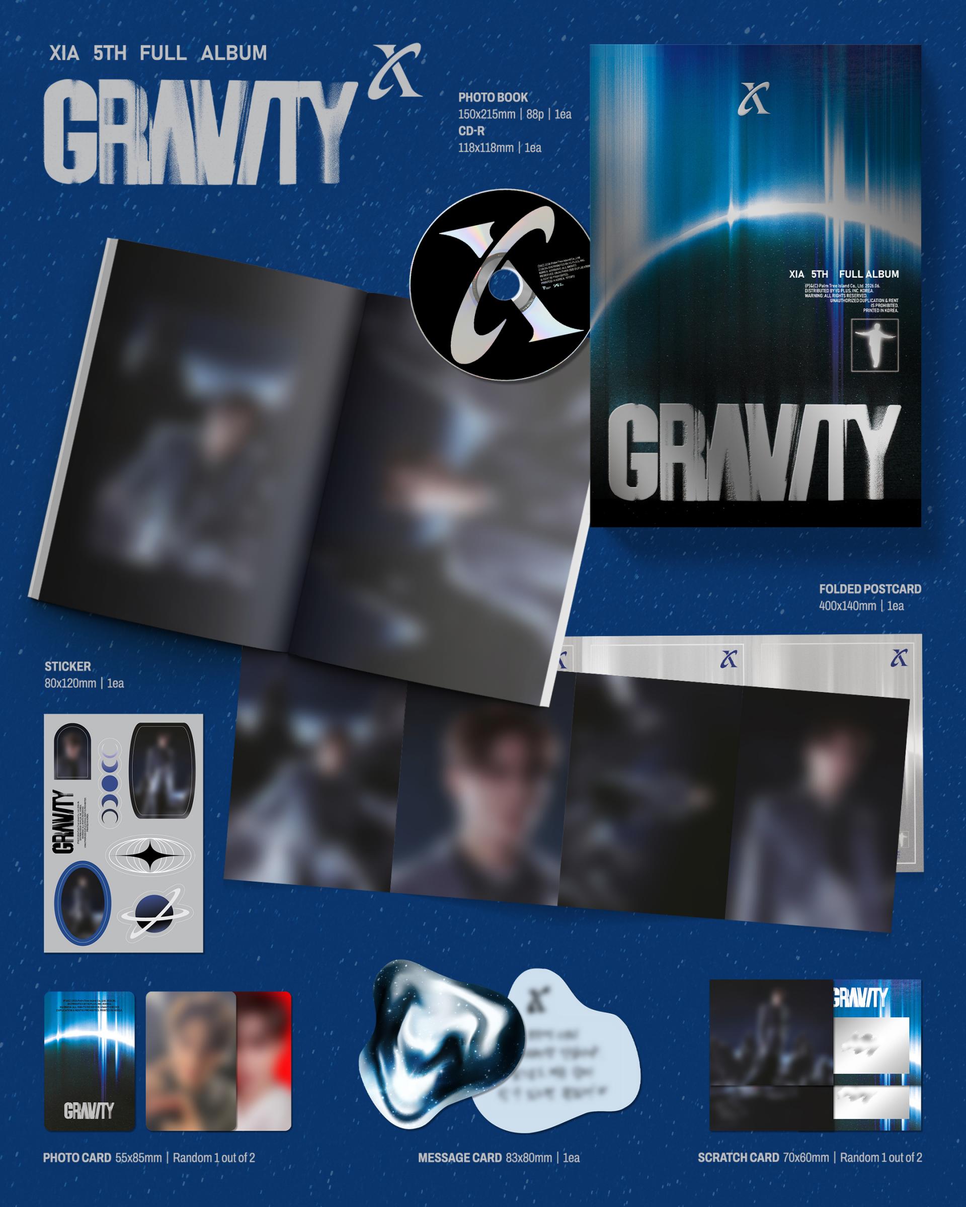 (PRE-ORDER) XIA - 5th FULL ALBUM [GRAVITY] Cosmic Ver.