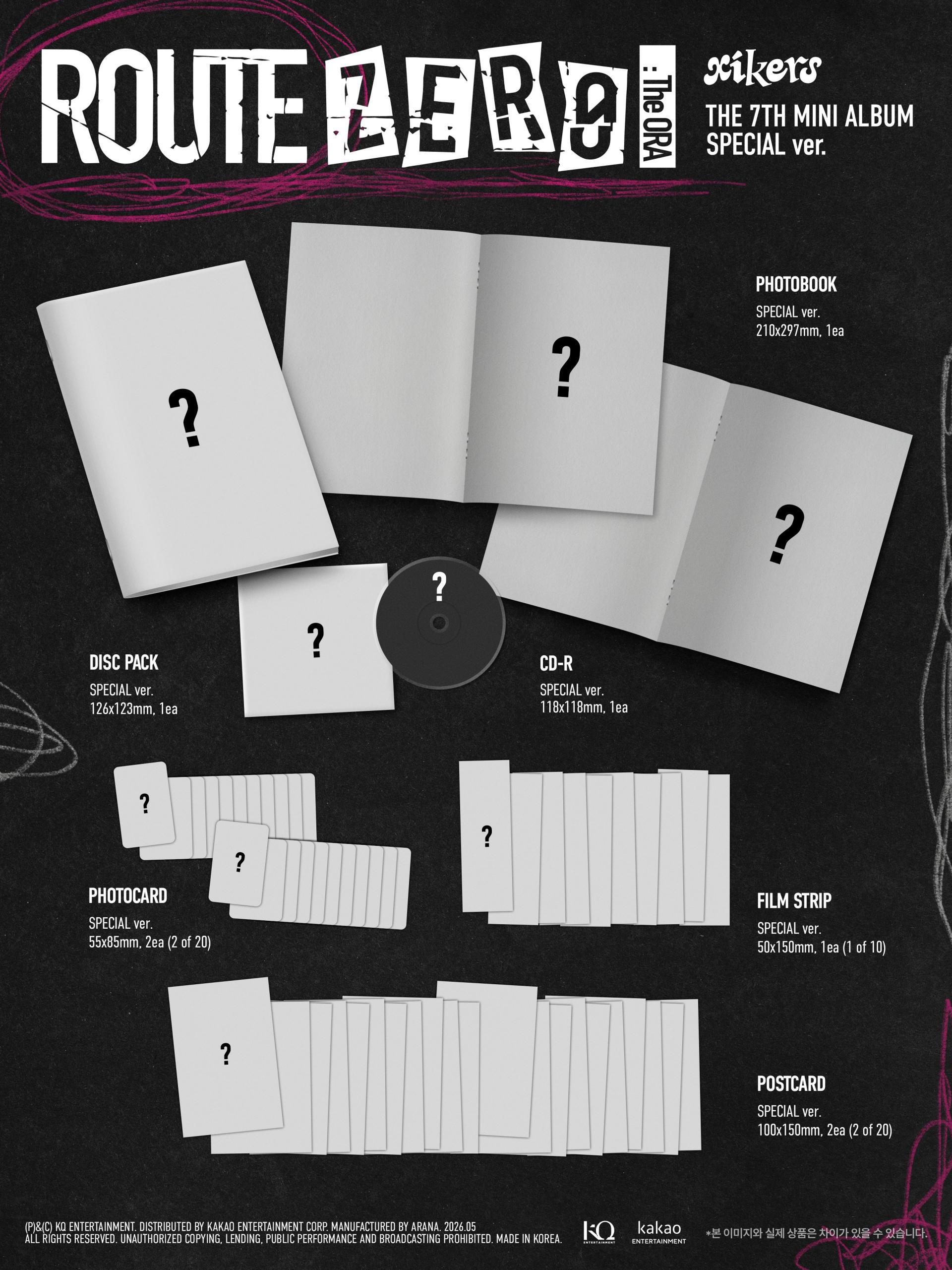 (PRE-ORDER) xikers - 7th Mini Album [ROUTE ZERO : The ORA] (Special Ver.)