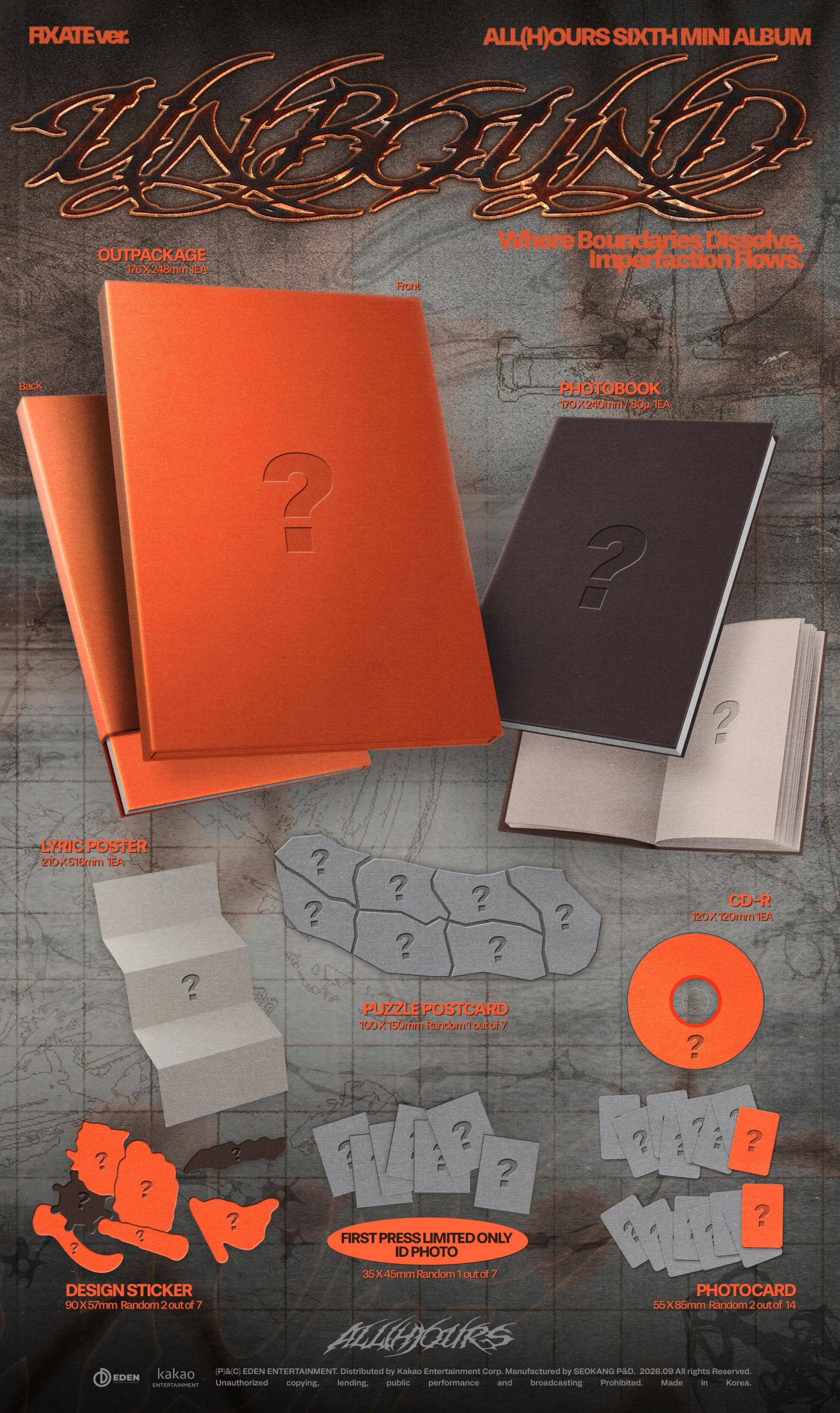 (PRE-ORDER) ALL(H)OURS - 6th Mini Album [UNBOUND]