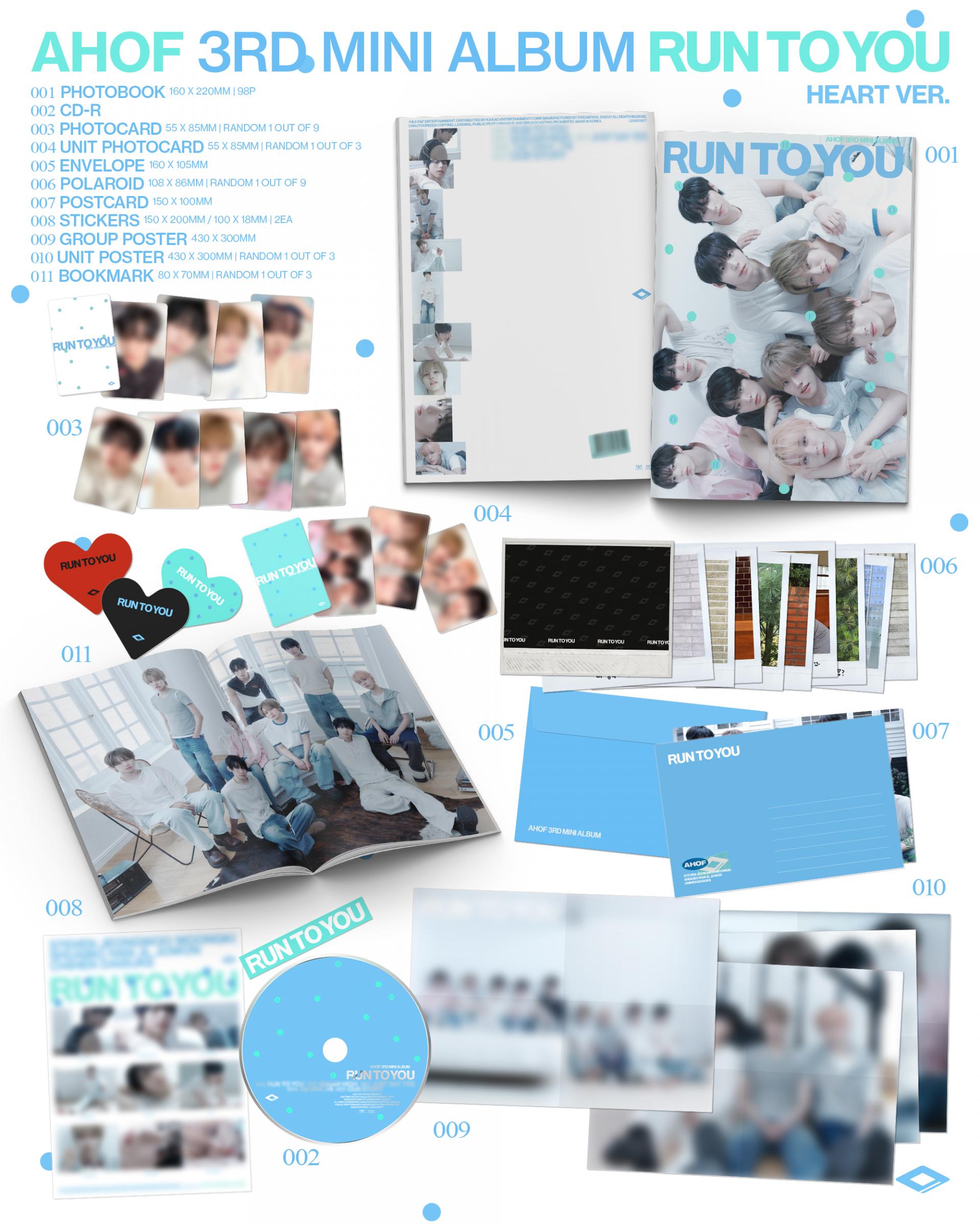 (PRE-ORDER) AHOF - 3rd Mini Album [RUN TO YOU] (PHOTOBOOK Ver.)