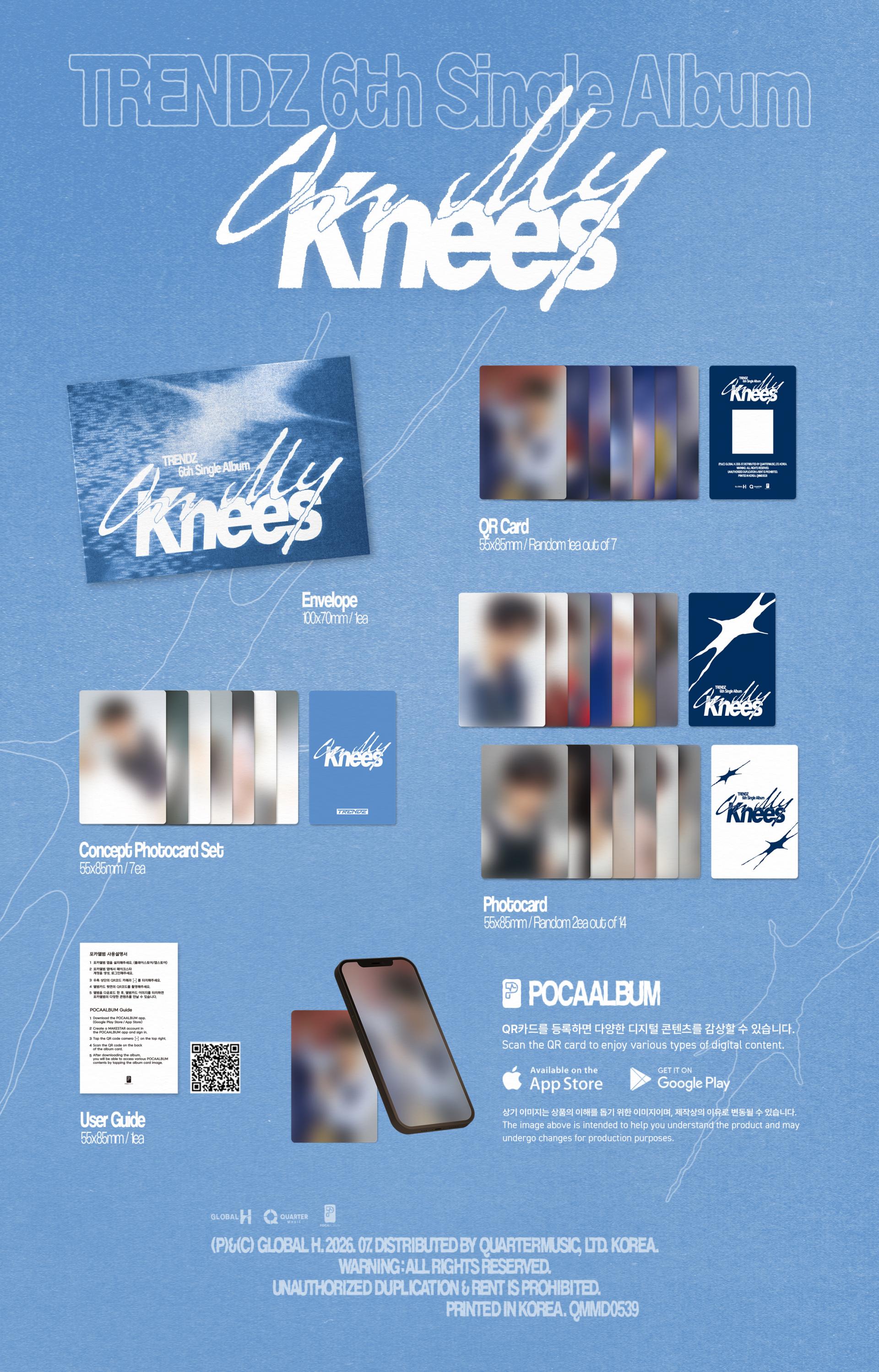 (PRE-ORDER) TRENDZ - 6th Single Album [On My Knees] (POCAALBUM)