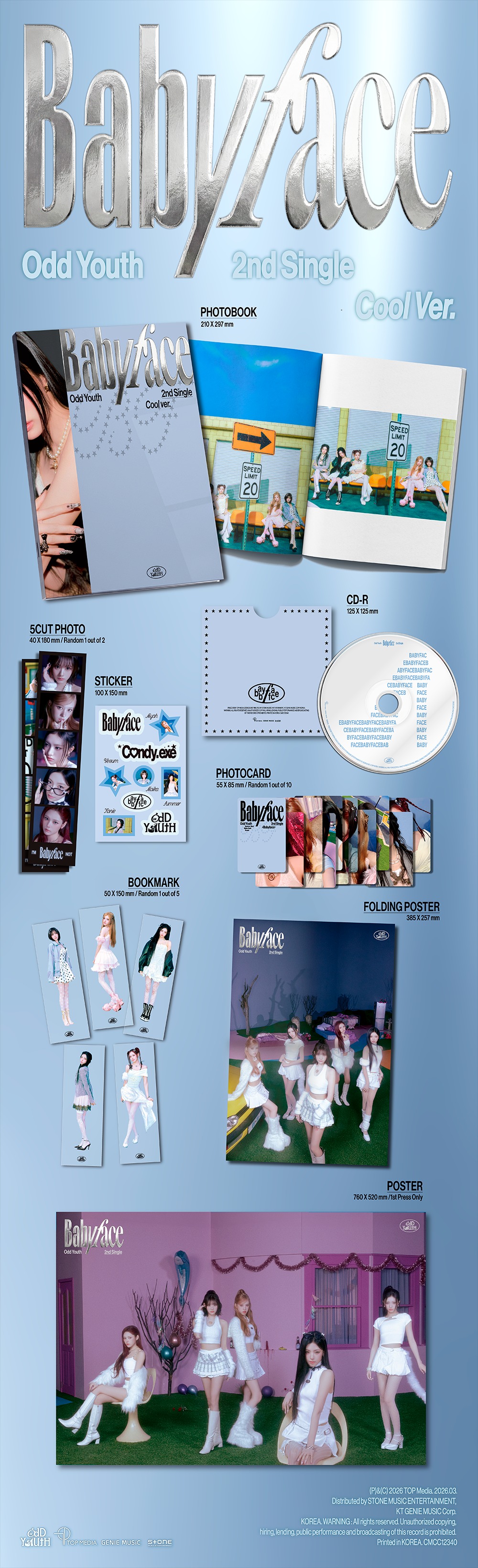 ODD YOUTH - 2nd Single Album [Babyface] (Photobook Ver.)