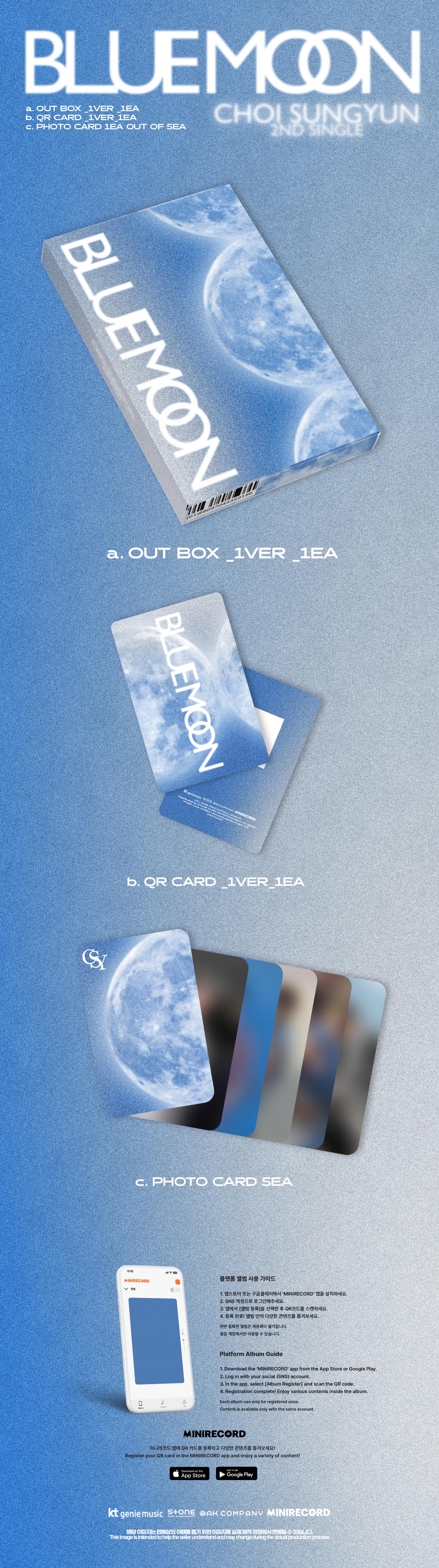 CHOI SUNGYUN - 2nd Single Album [BLUE MOON]
