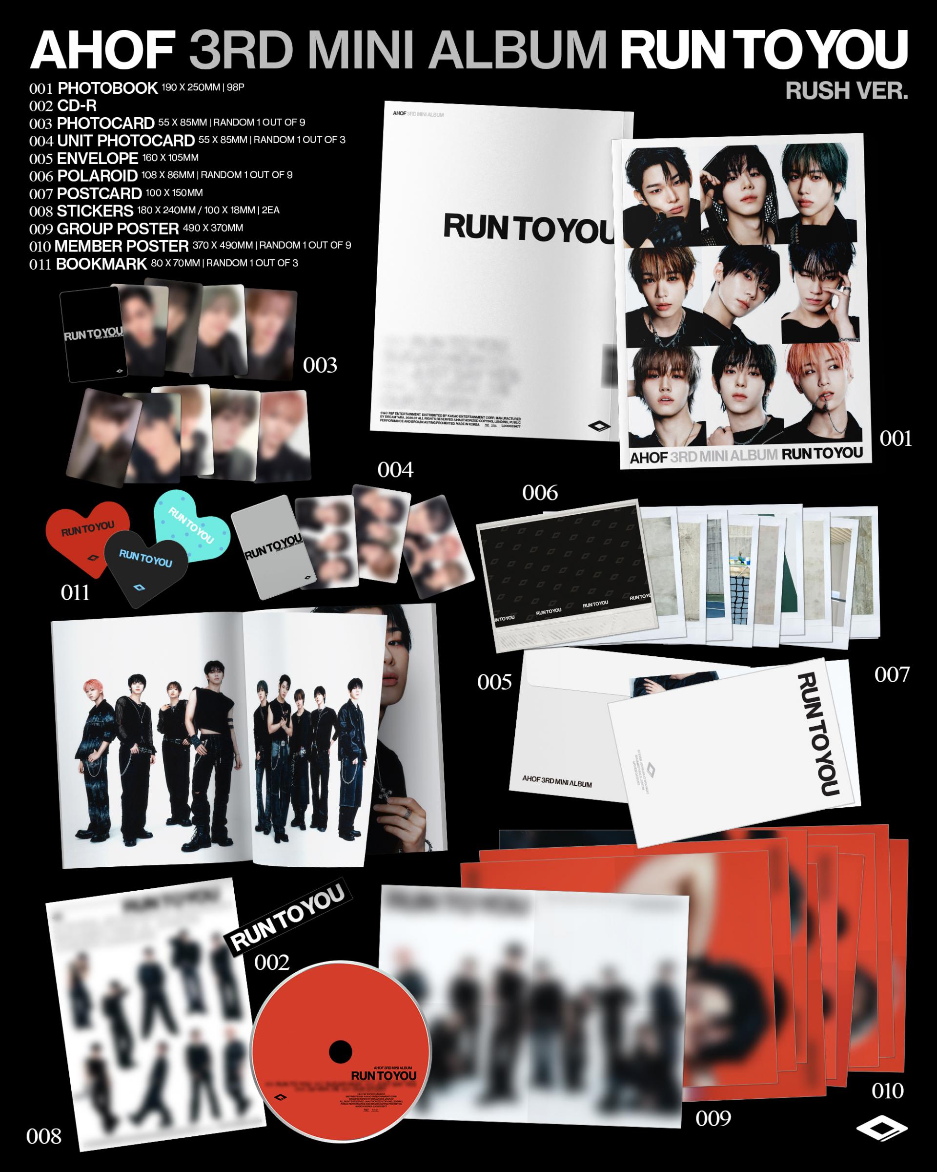 (PRE-ORDER) AHOF - 3rd Mini Album [RUN TO YOU] (PHOTOBOOK Ver.)