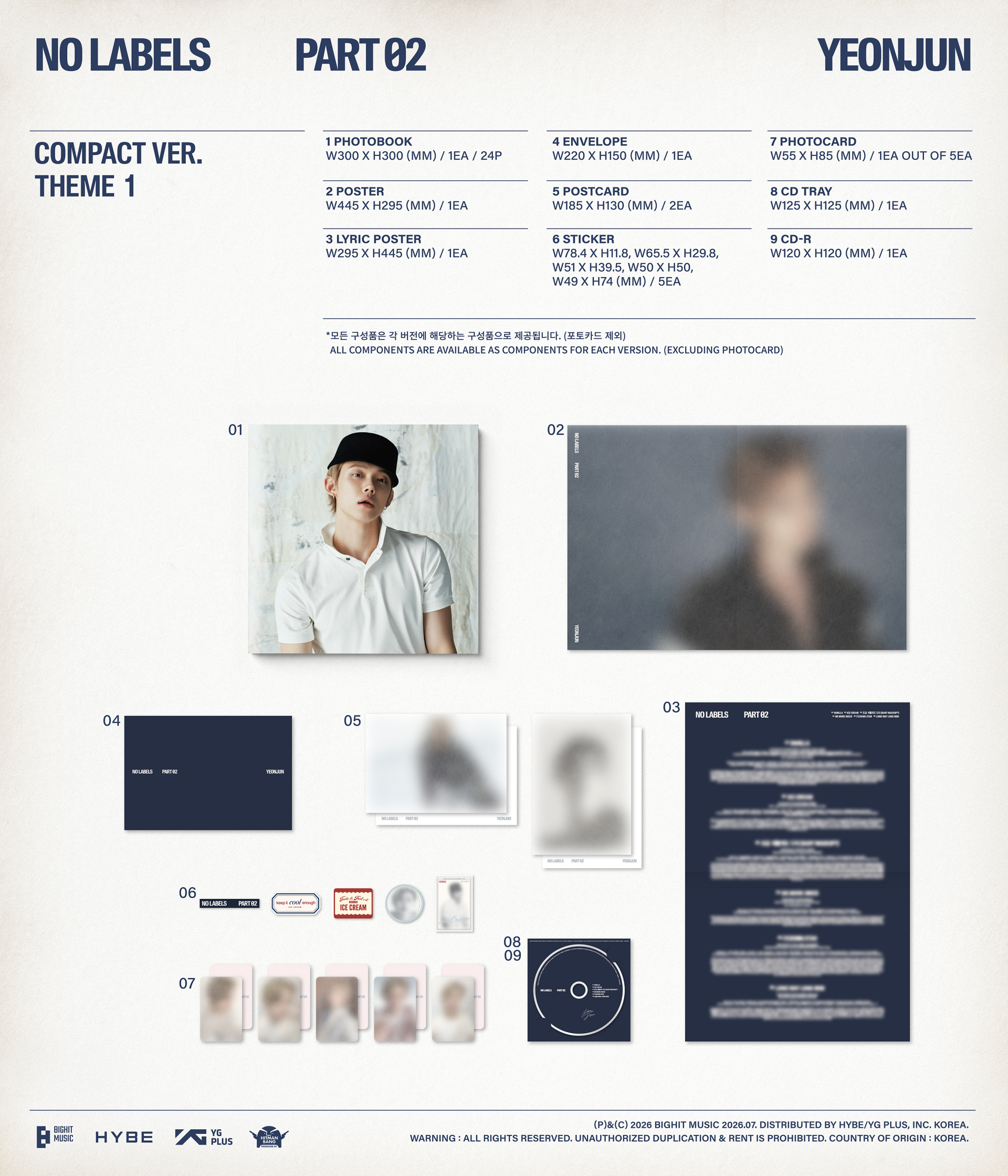 YEONJUN - [NO LABELS: PART 02] (Compact Ver.)